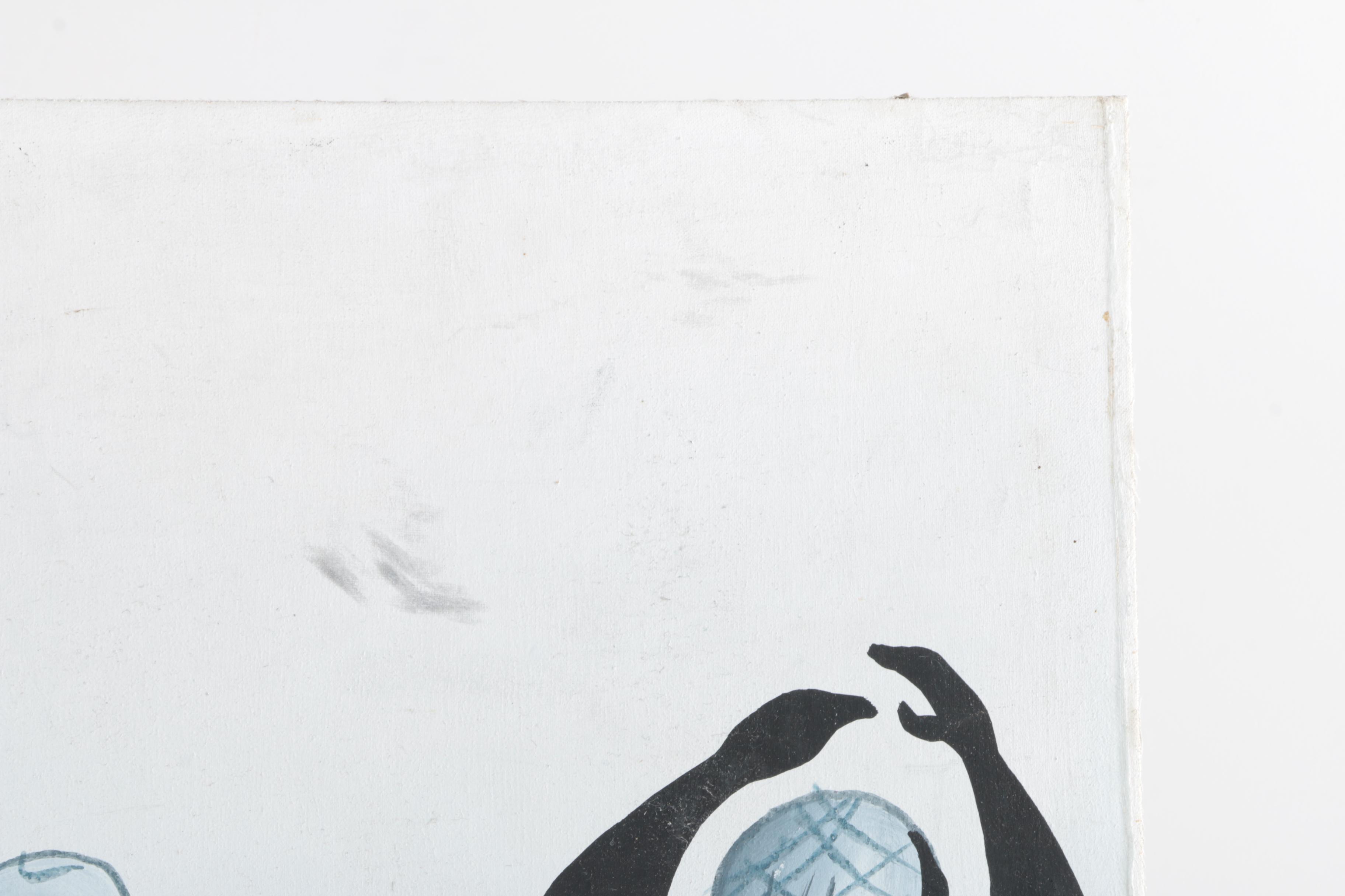 P. Shaw Original Oil Painting of Three Women