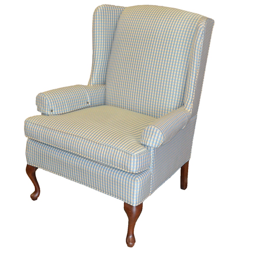 Queen Anne Style Wingback Chair by Thomasville