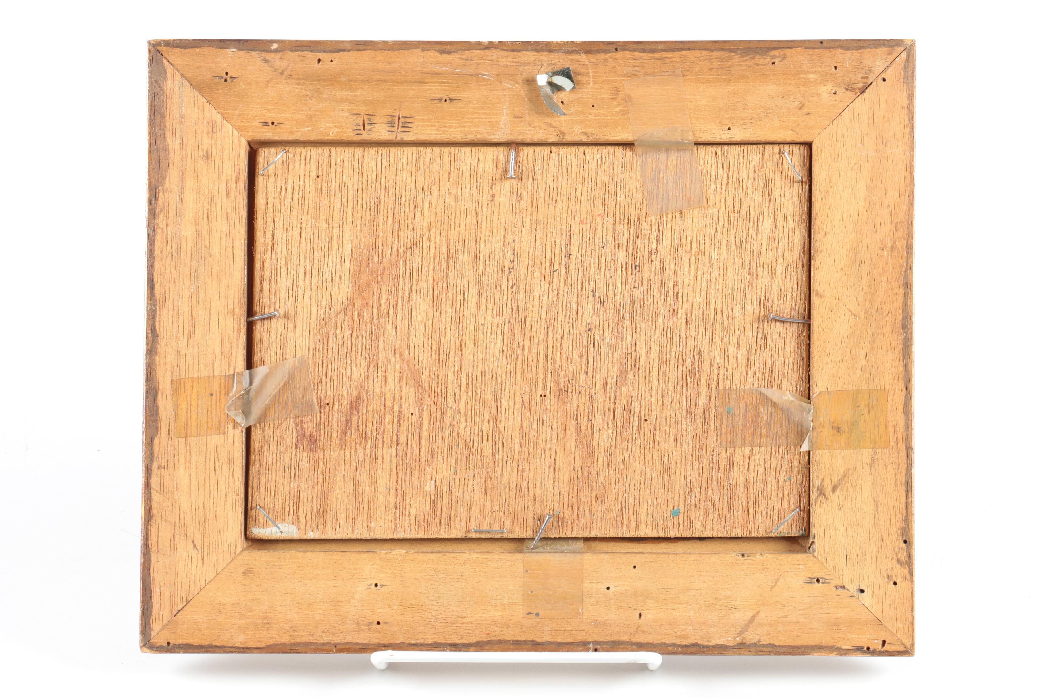 J. Brioni Oil Painting on Wood Panel of Clipper Ship at Sea