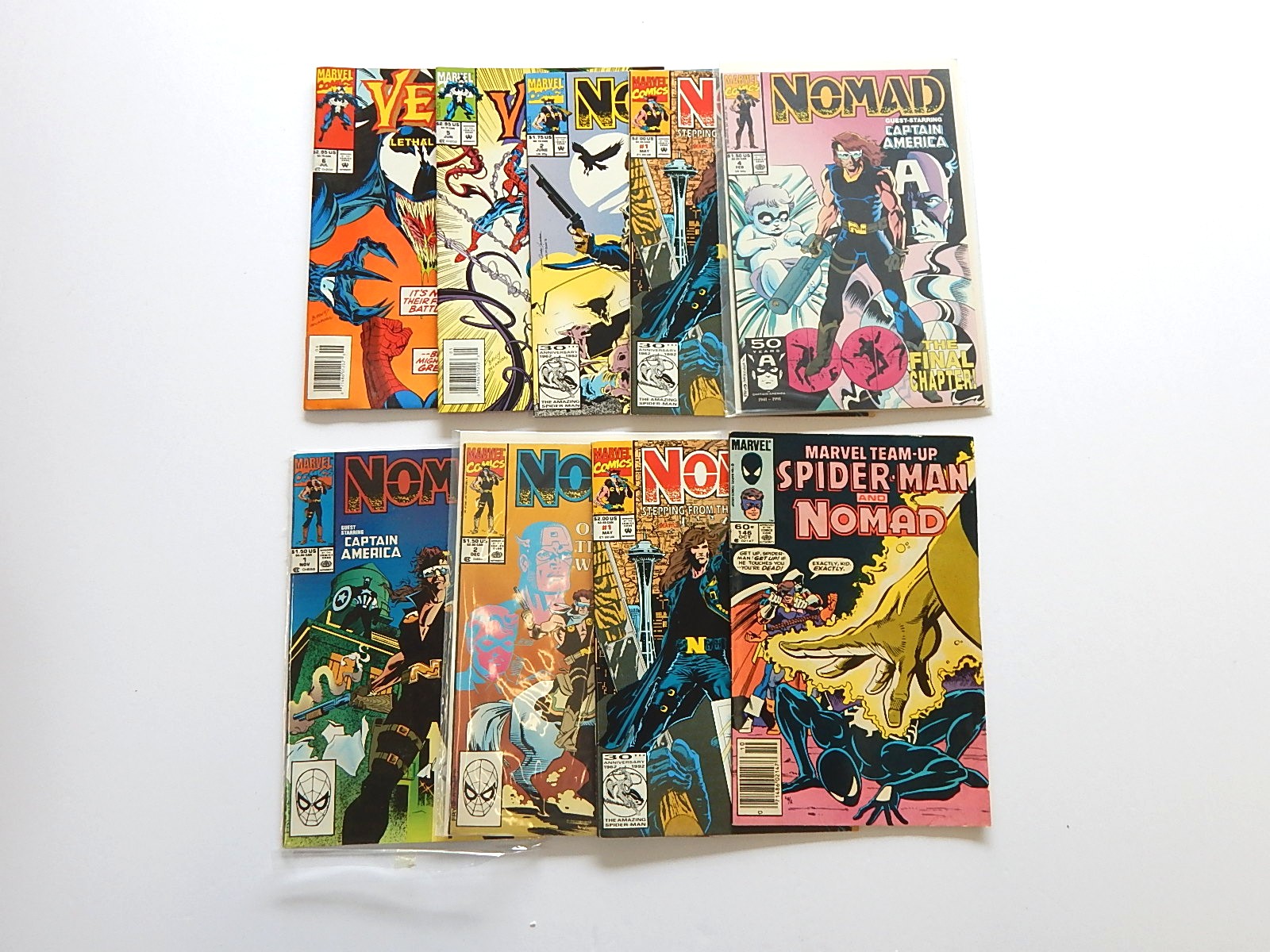 Bronze and Modern Age Marvel Comics with "Nomad"