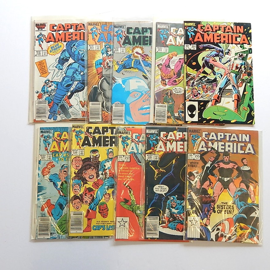 Bronze Age Marvel Comics with "Captain America"