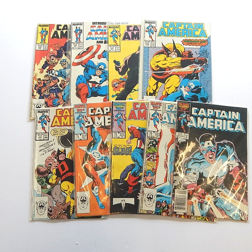 Bronze Age Marvel Comics with "Captain America"
