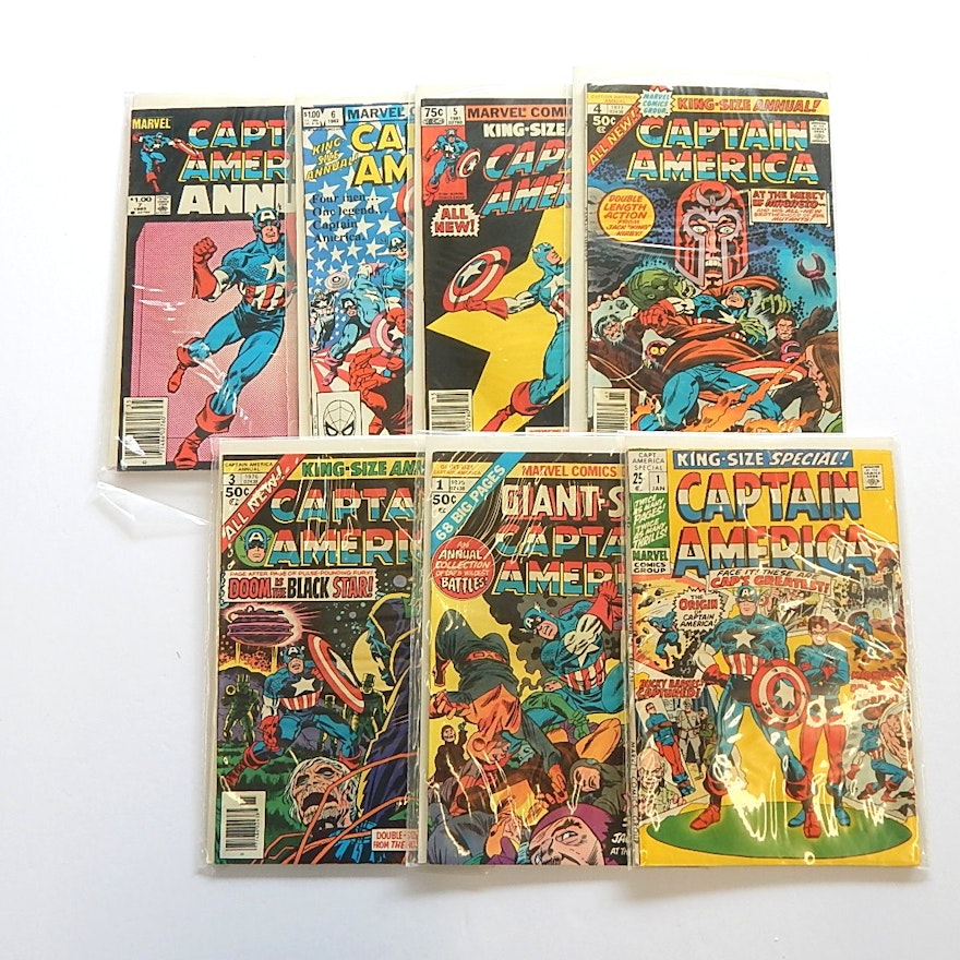 Bronze Age Marvel Comics with "Captain America"