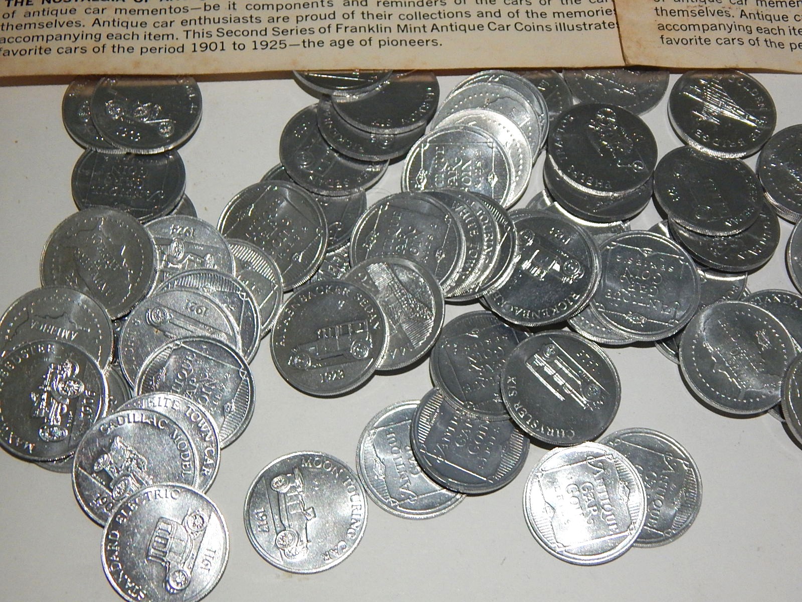 Franklin Mint Antique Car Coins and Landmark Coins