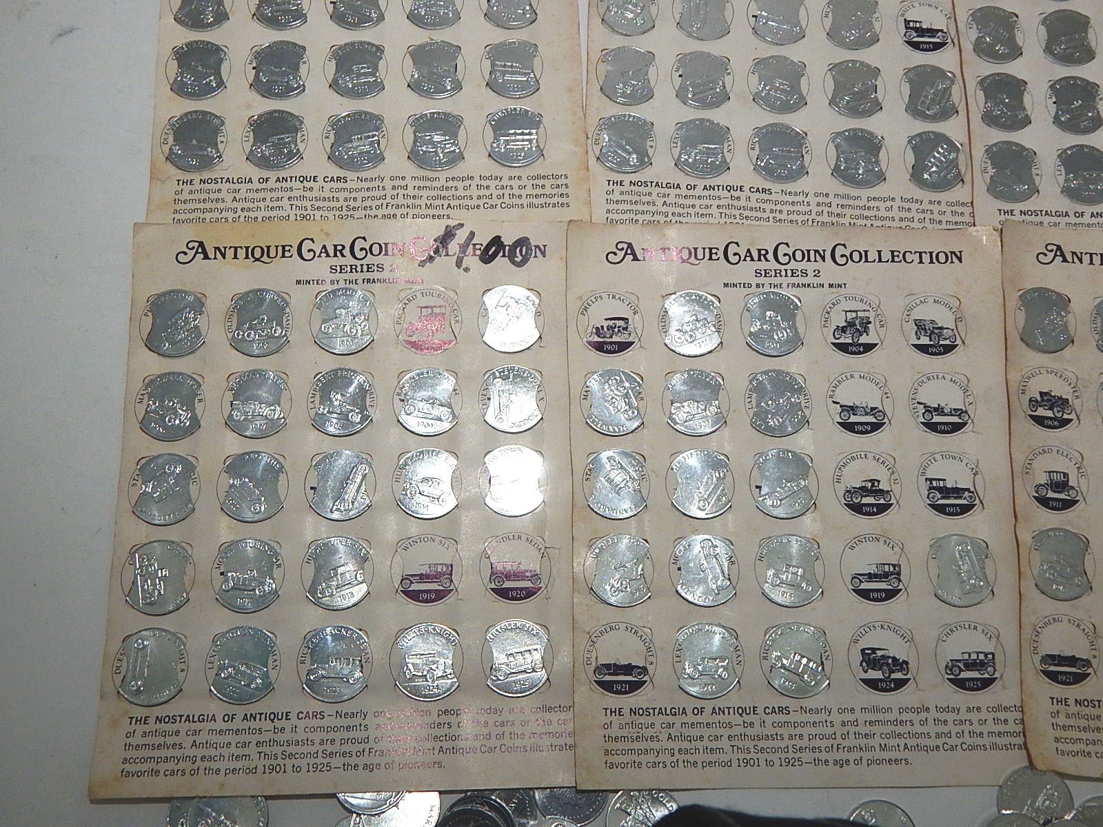 Franklin Mint Antique Car Coins and Landmark Coins
