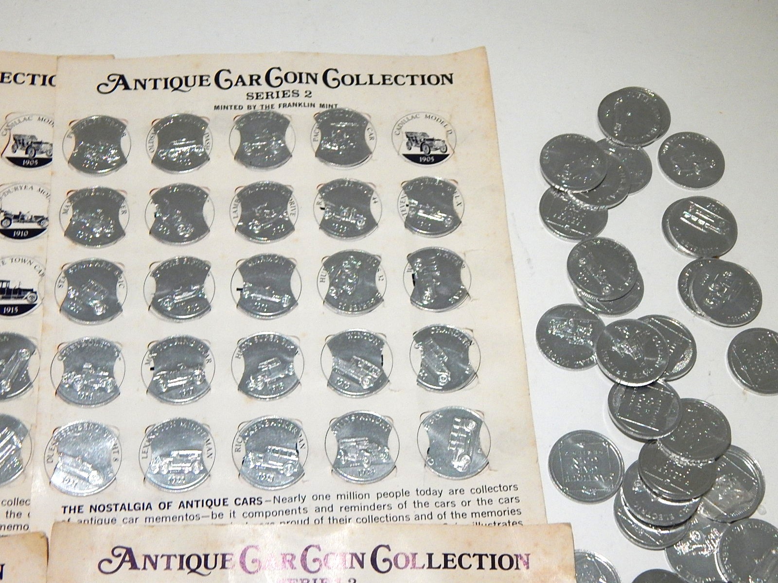 Franklin Mint Antique Car Coins and Landmark Coins