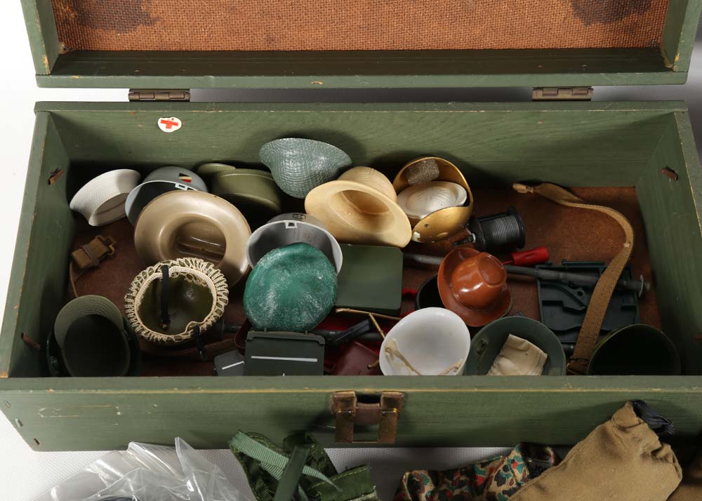 Vintage GI Joe Foot Lockers and Accessories