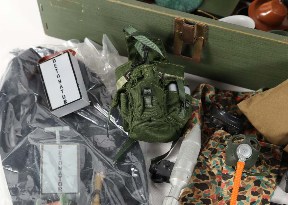 Vintage GI Joe Foot Lockers and Accessories