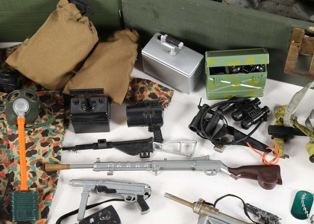 Vintage GI Joe Foot Lockers and Accessories