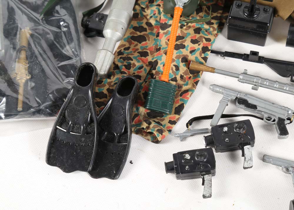 Vintage GI Joe Foot Lockers and Accessories