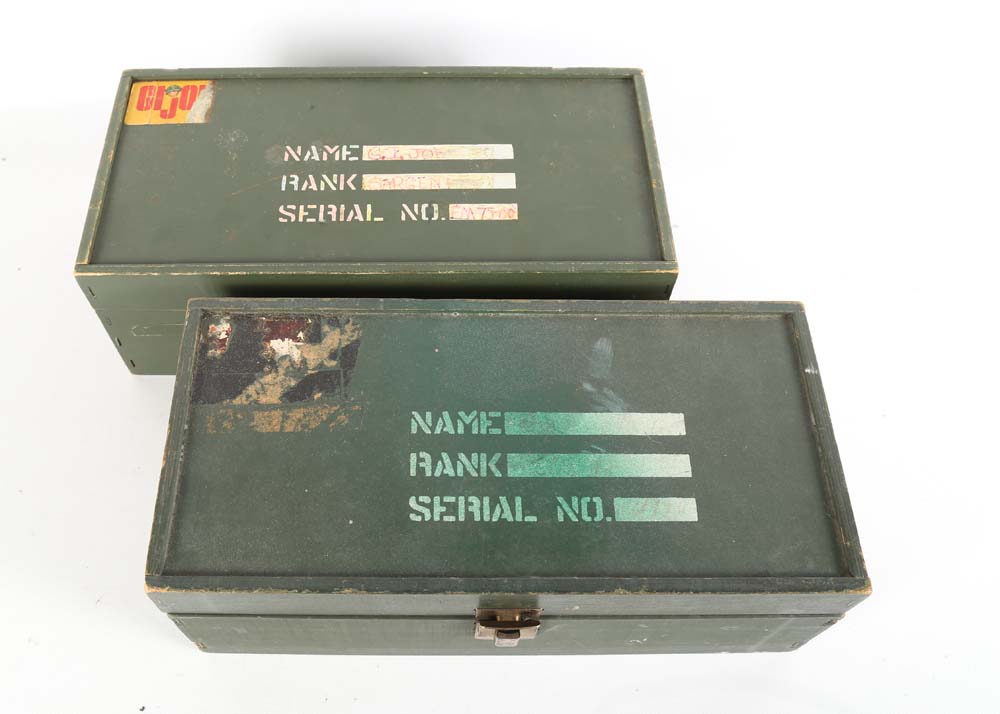 Vintage GI Joe Foot Lockers and Accessories