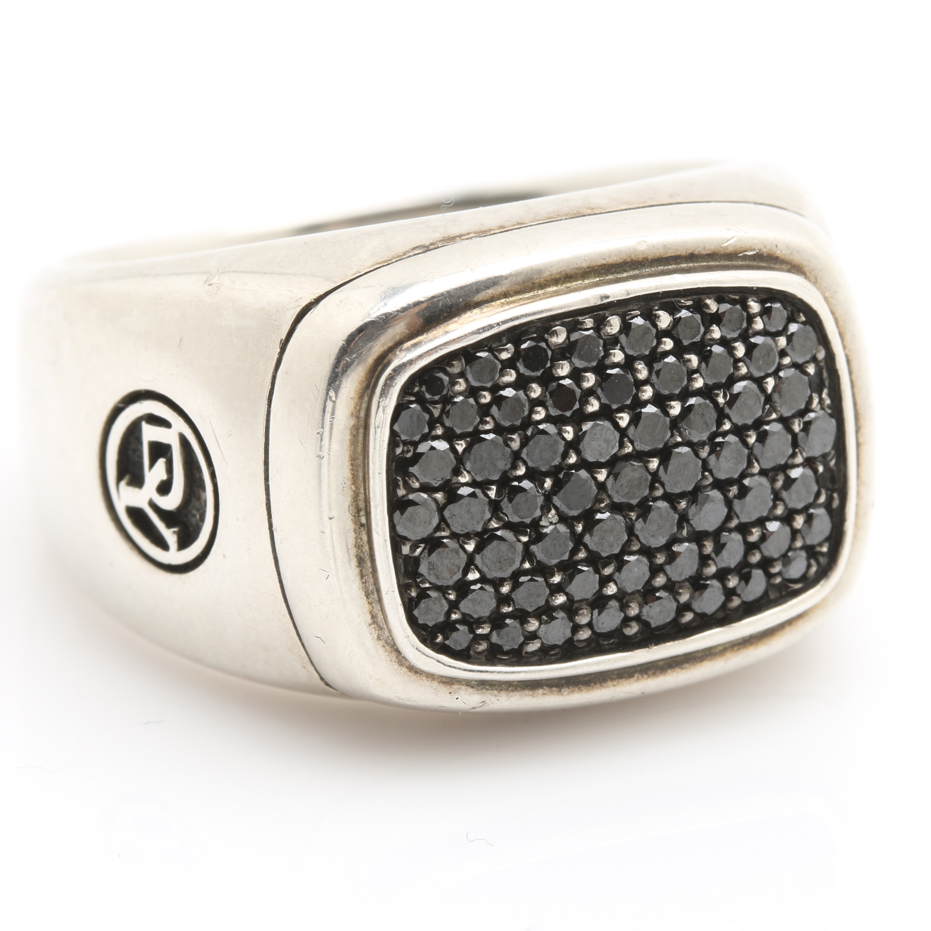 David Yurman "Pavé Collection" Sterling Silver Diamond Ring