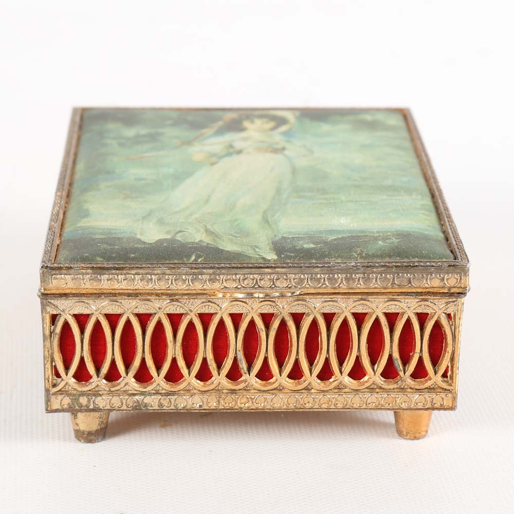 Collection of Vintage Jewelry and Trinket Boxes