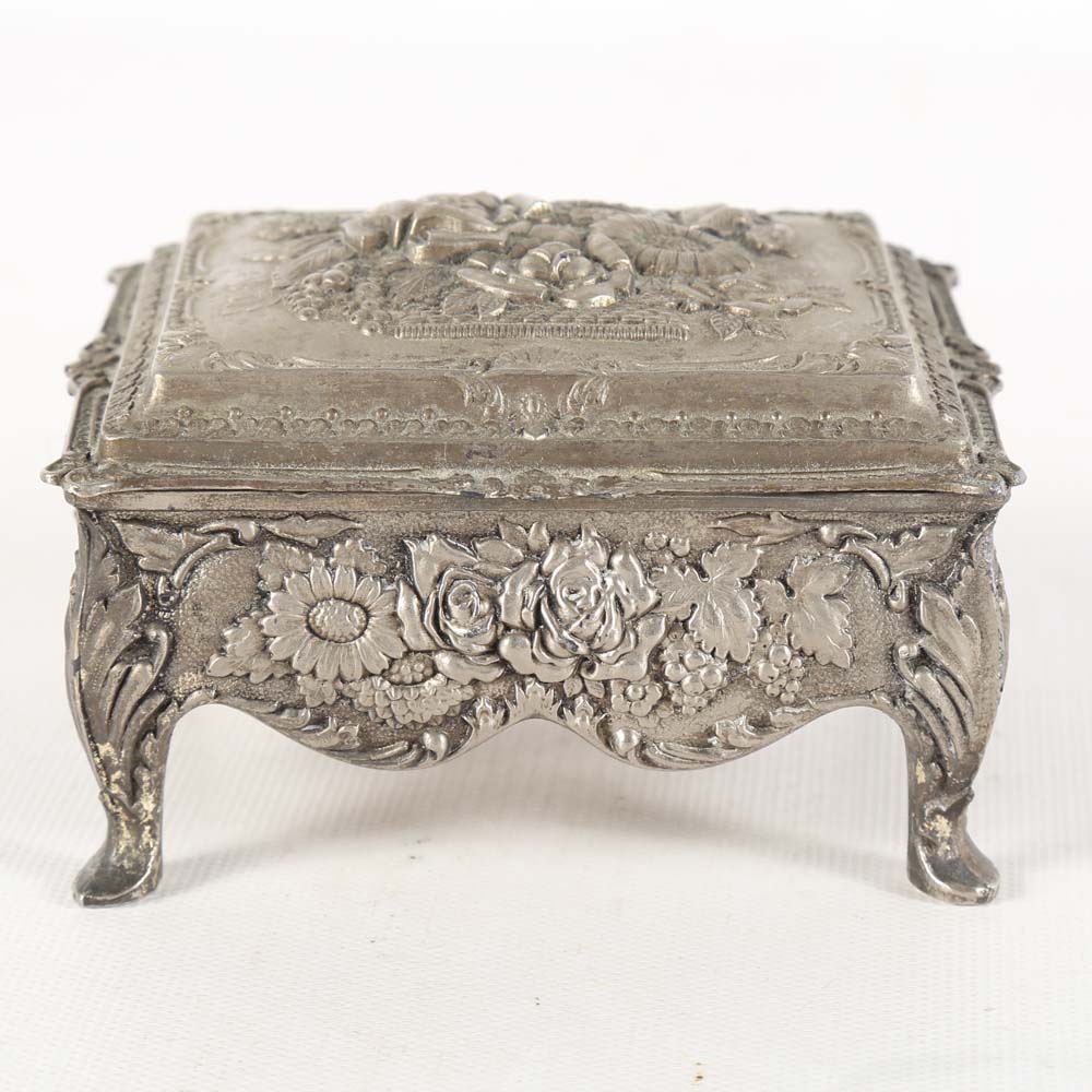 Collection of Vintage Jewelry and Trinket Boxes