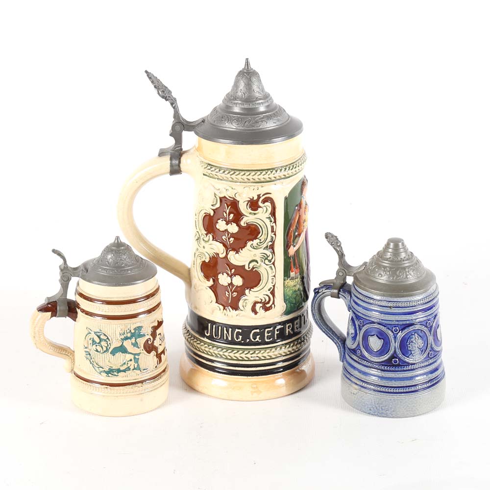 Vintage Beer Steins