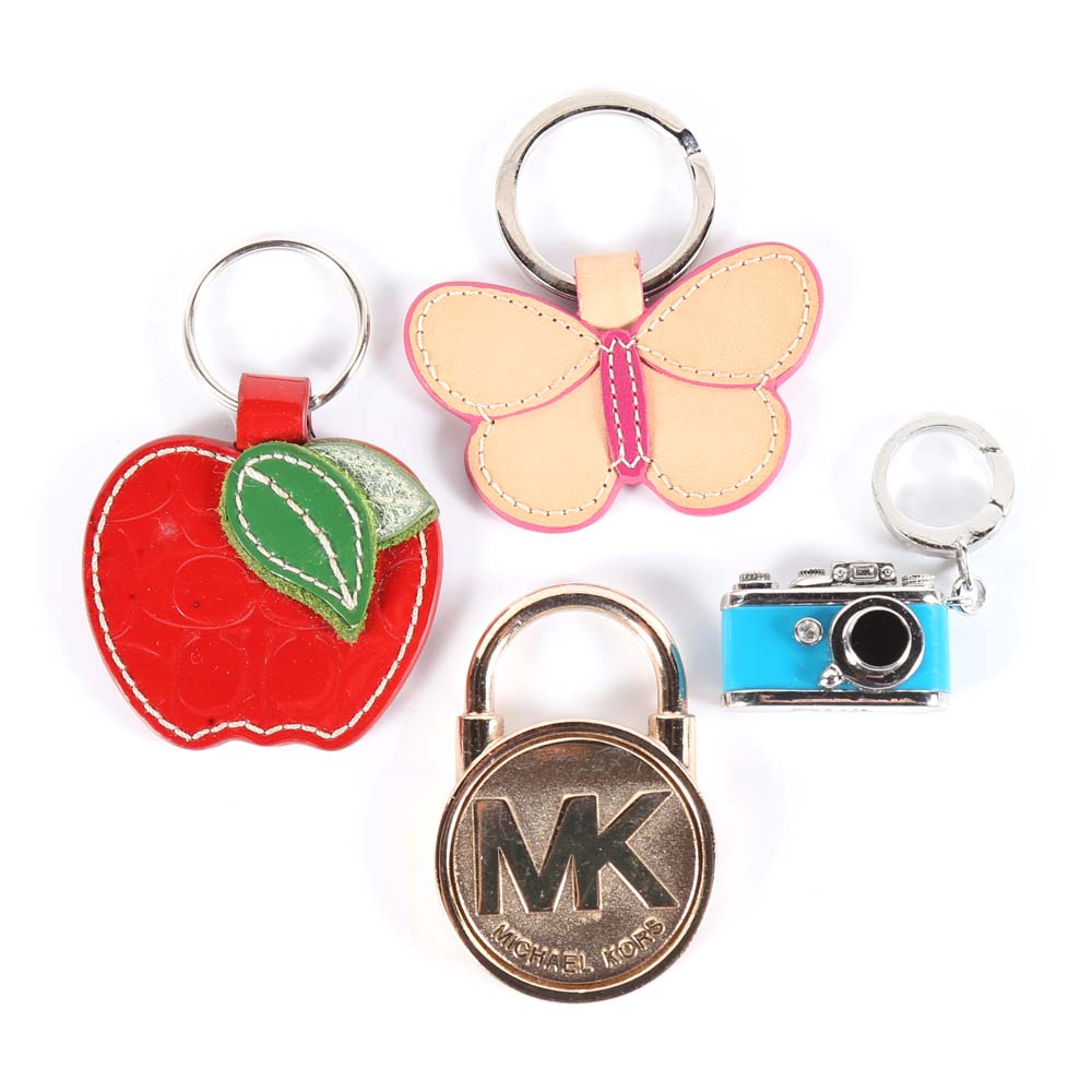 Collection of Key Fobs Including Coach