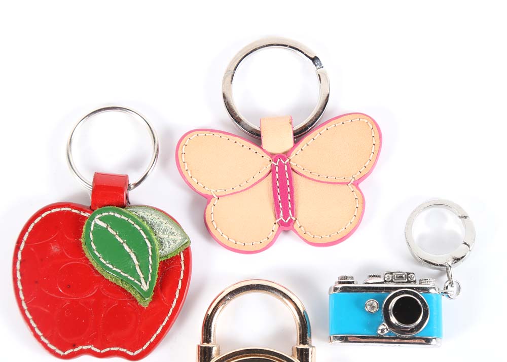 Collection of Key Fobs Including Coach