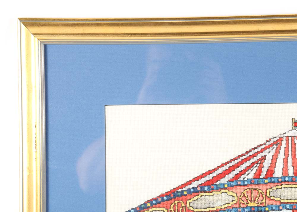 Framed Carousel Needlepoint