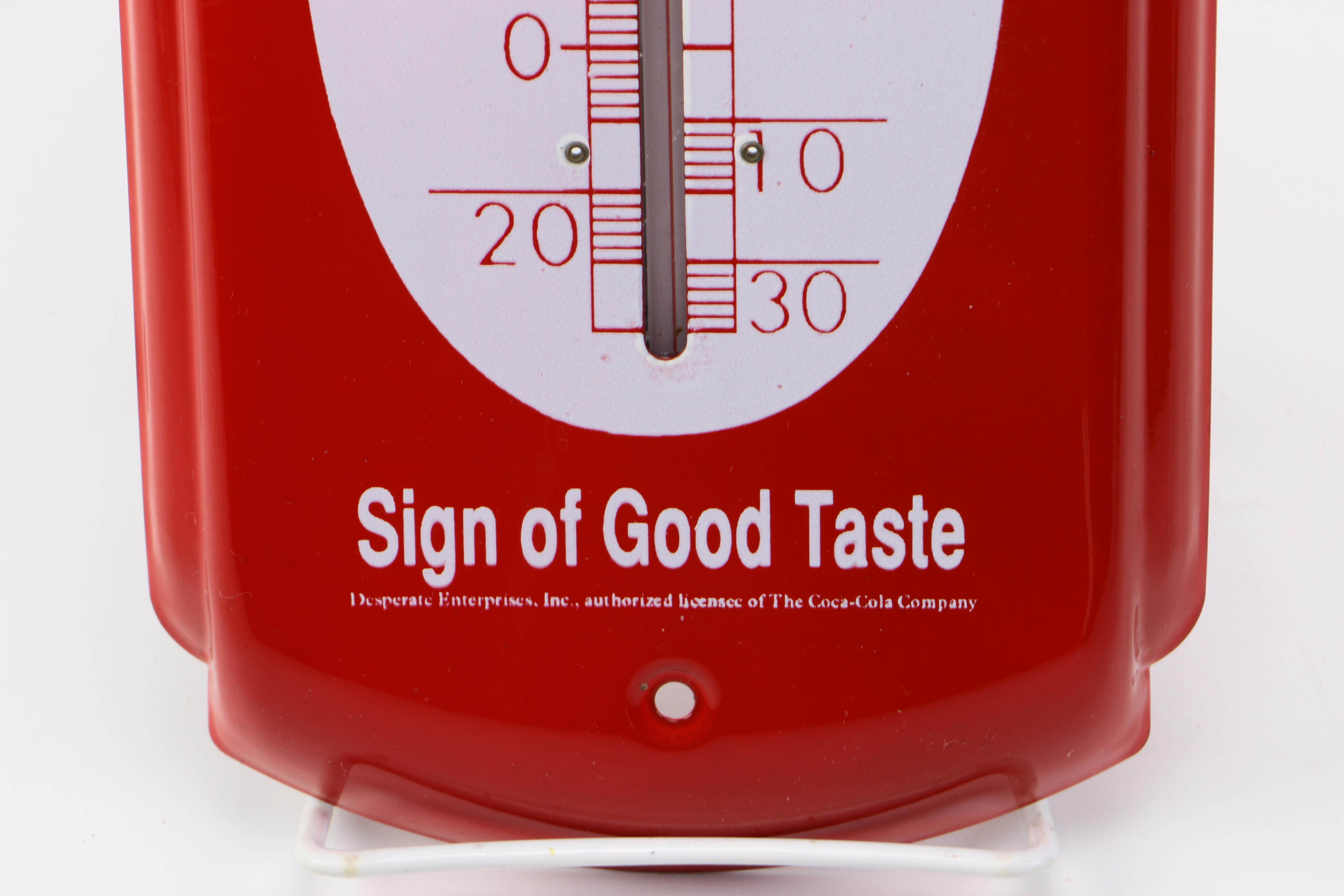 Coca-Cola Thermometer and Napkin Dispenser