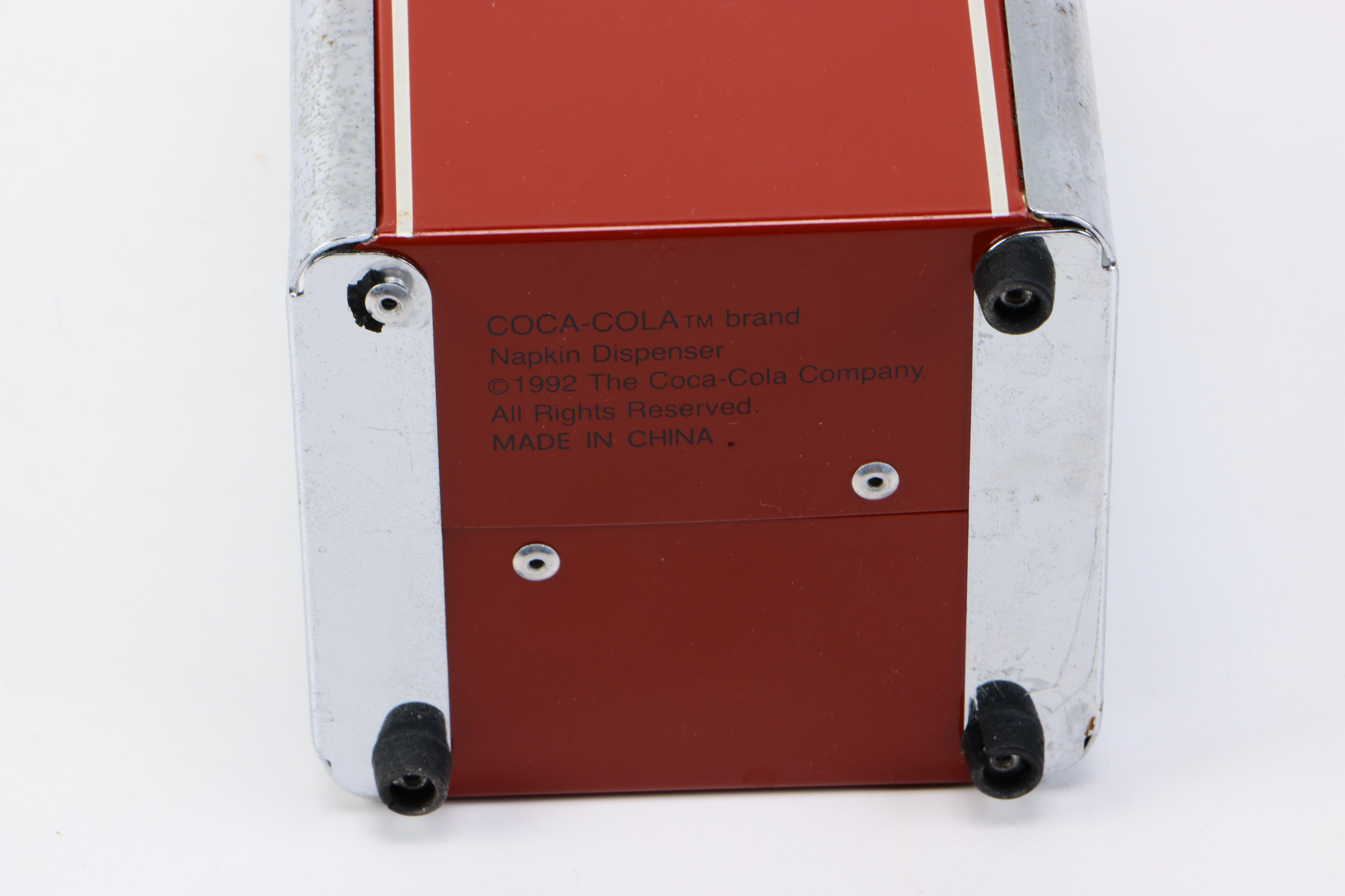 Coca-Cola Thermometer and Napkin Dispenser