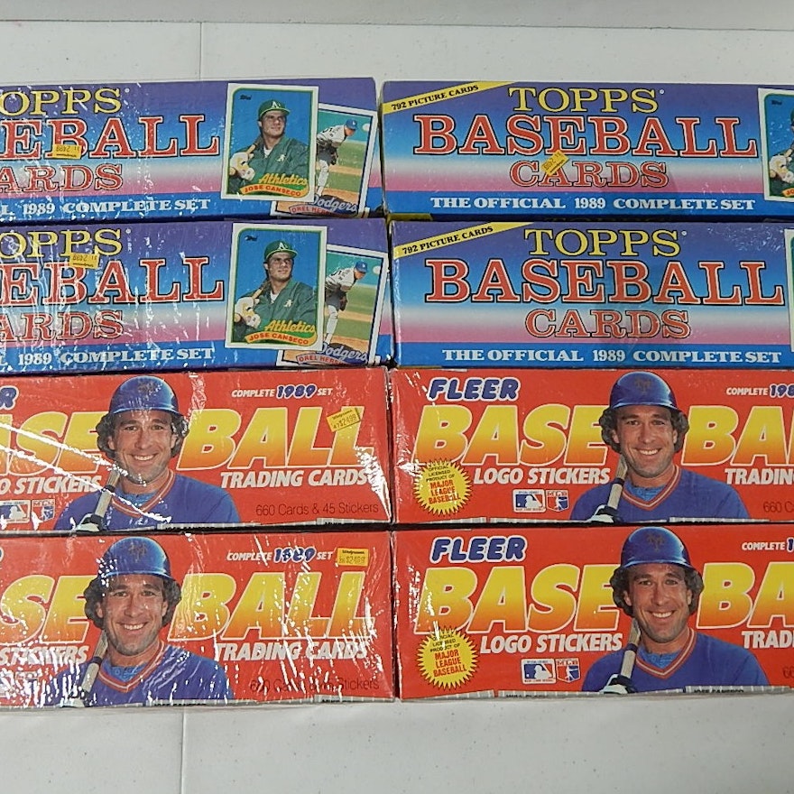 1989 Fleer and  1989 Topps Complete Sets