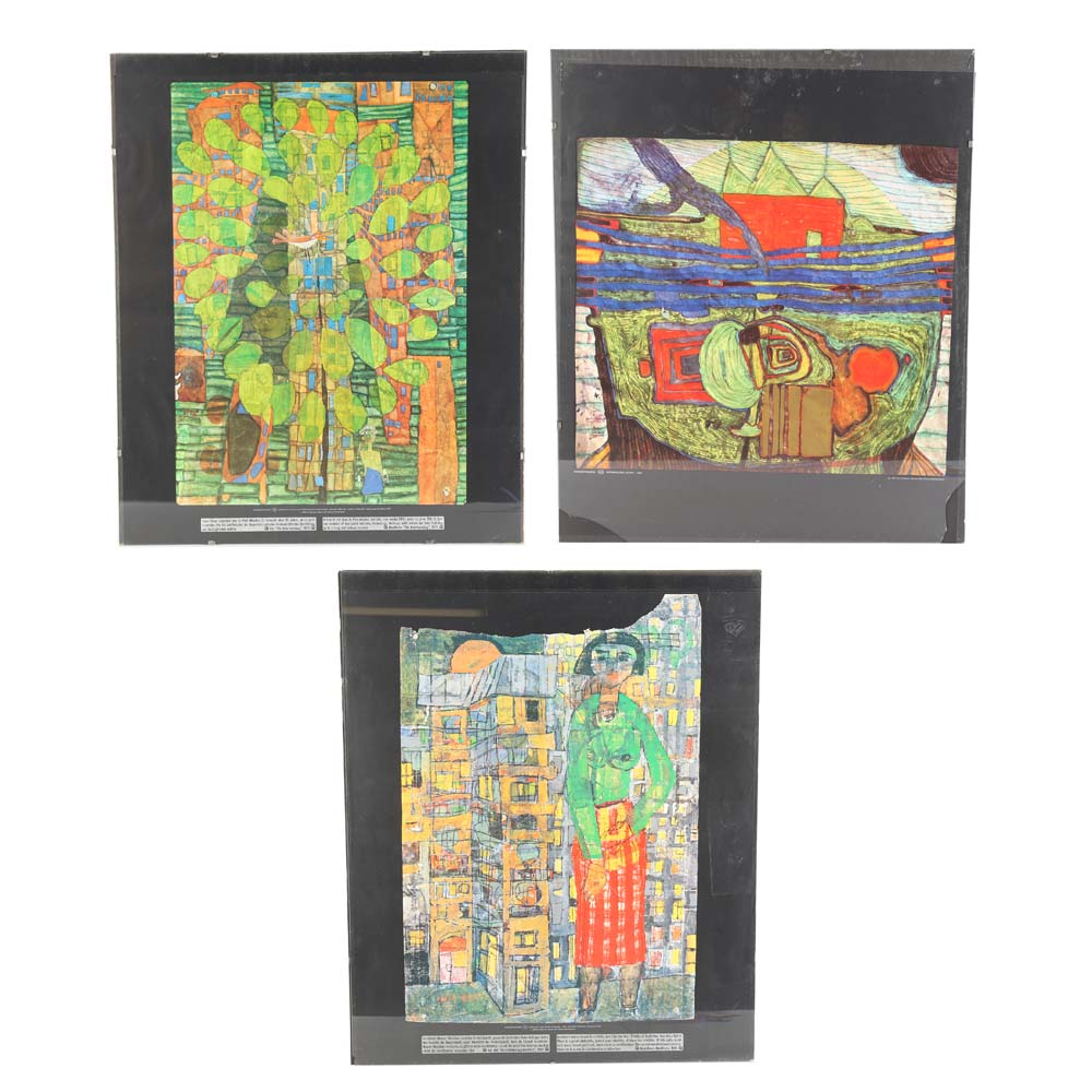 Vintage Mid Twentieth Century Offset Lithographs