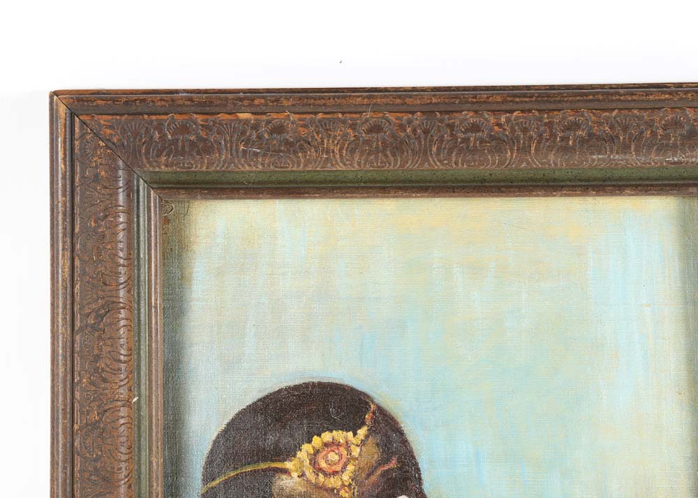 Lucia Romanelli 1932 Oil Portrait Painting on Canvas