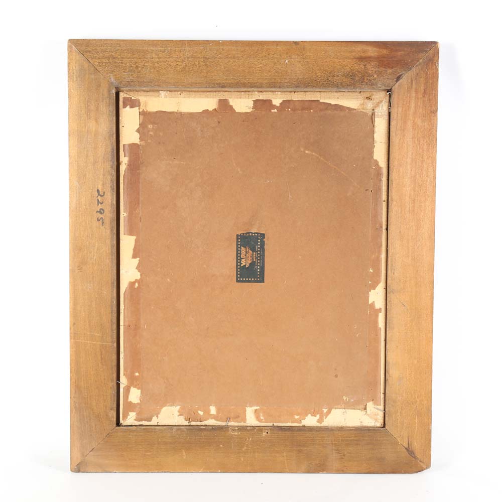 Lucia Romanelli 1932 Oil Portrait Painting on Canvas