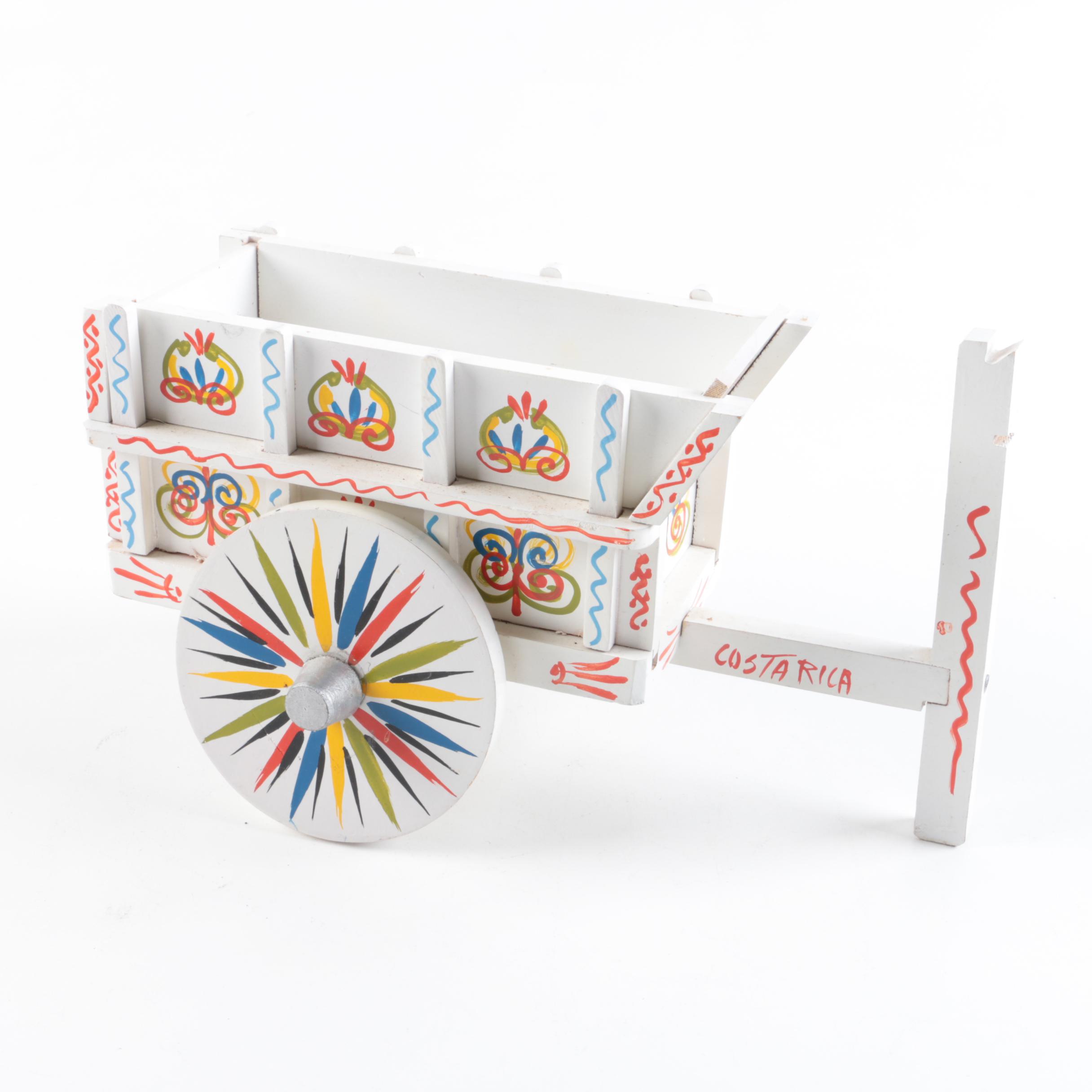 Miniature Costa Rican Decorative Wagon