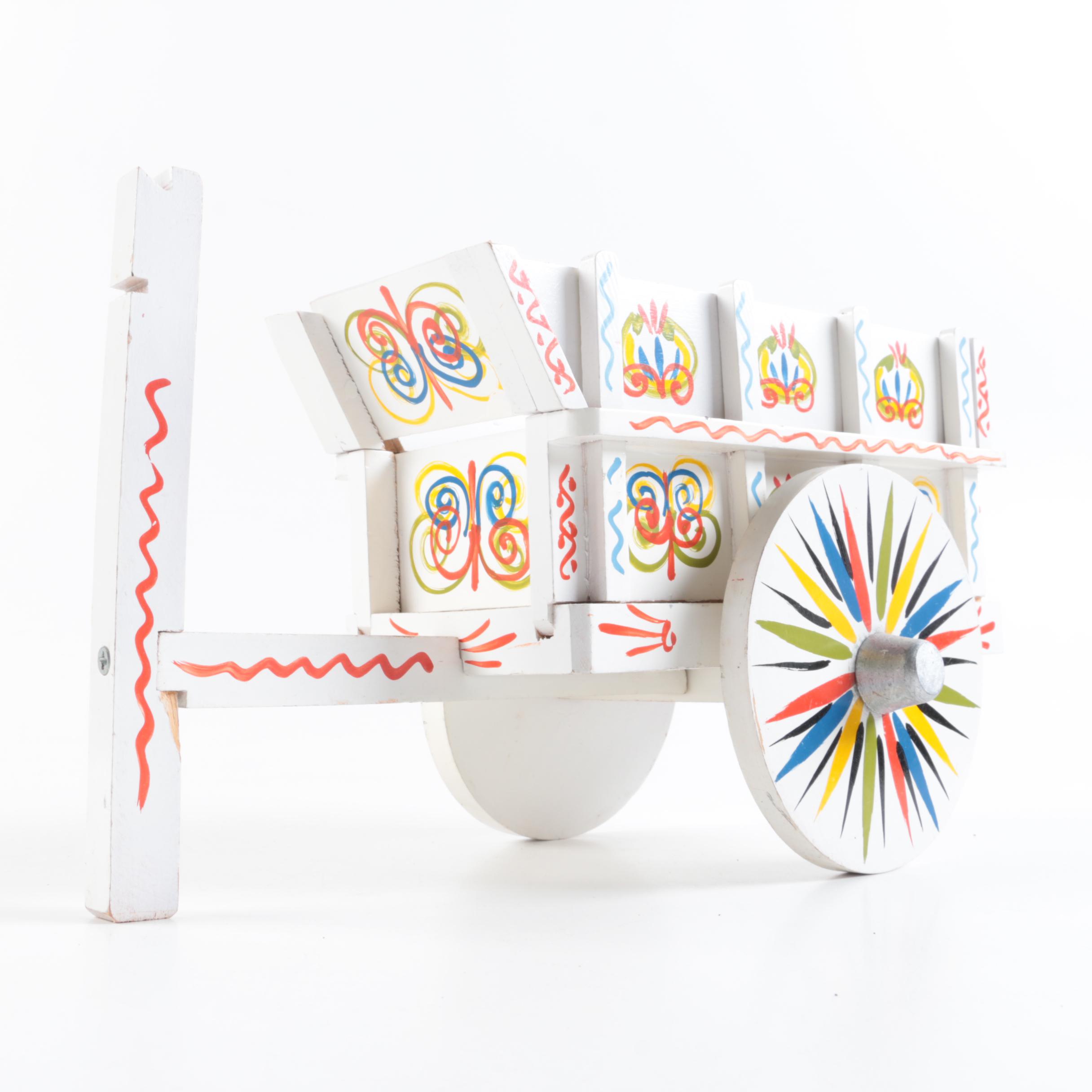 Miniature Costa Rican Decorative Wagon