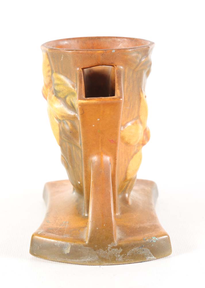 Vintage Roseville "Clematis" Triple Bud Vase