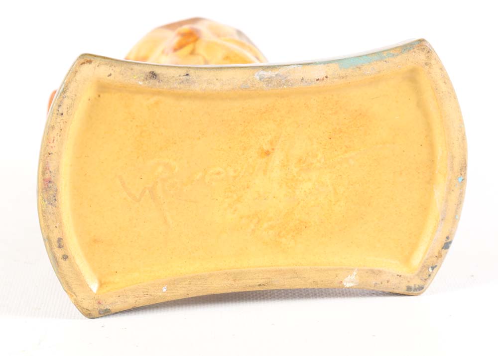 Vintage Roseville "Clematis" Triple Bud Vase