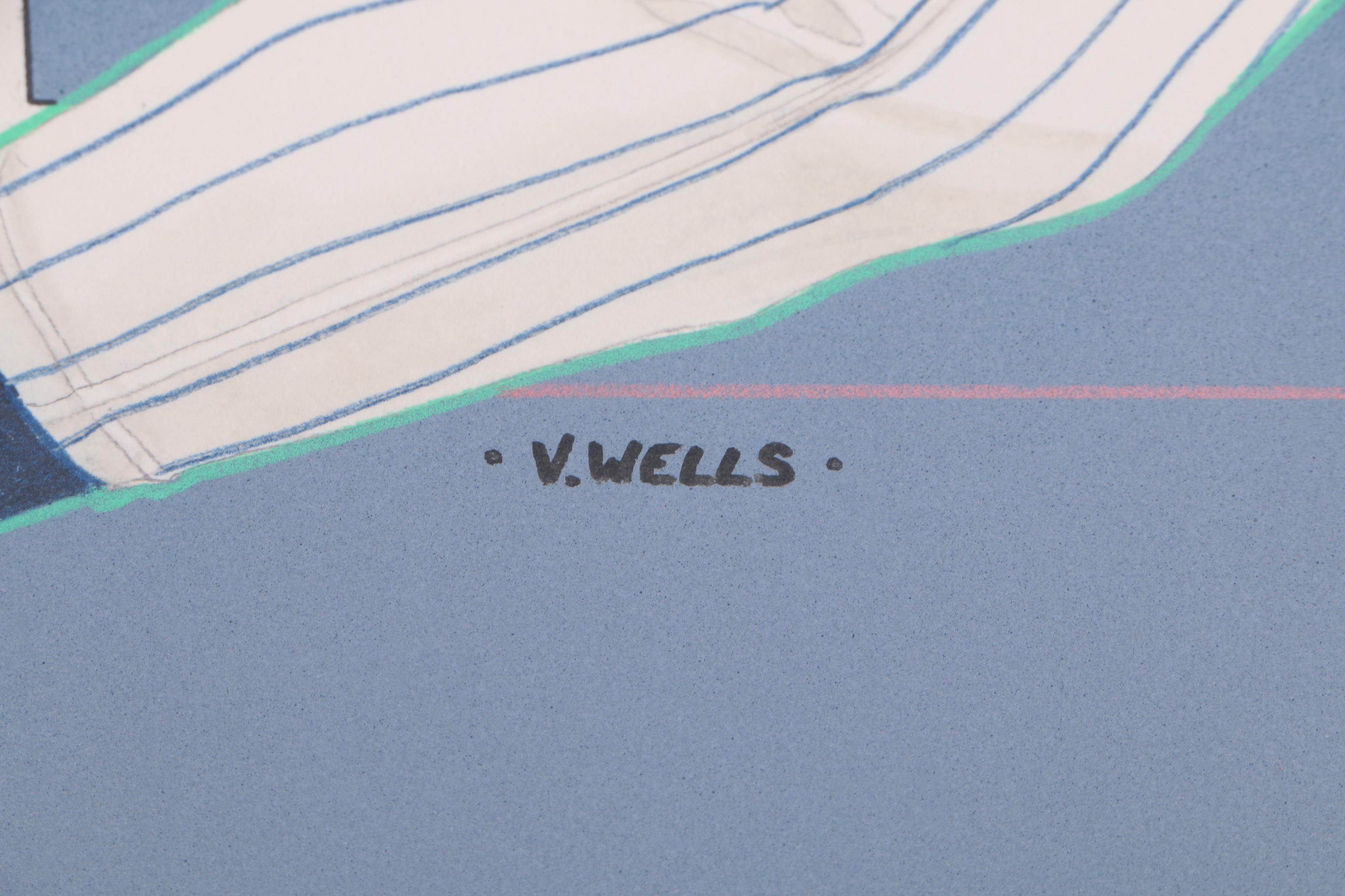 Vernon Wells Mixed Media Drawing of Kirby Puckett