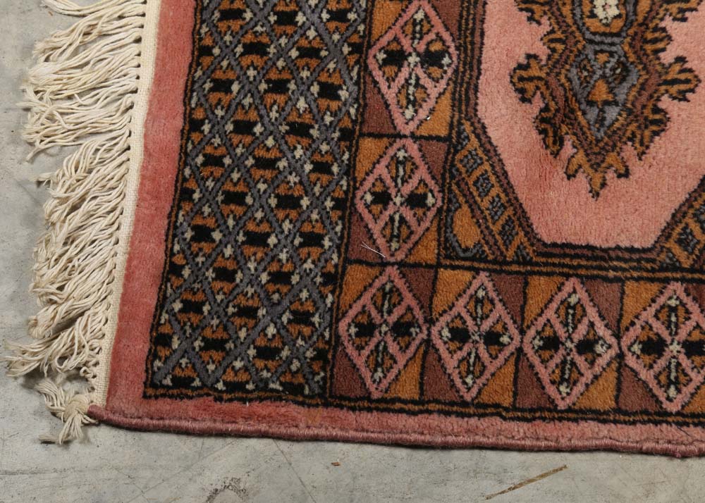 Hand-Knotted Bokhara Wool Accent Rug