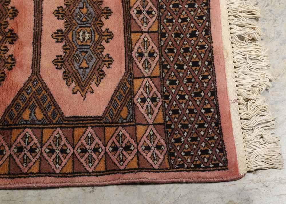 Hand-Knotted Bokhara Wool Accent Rug