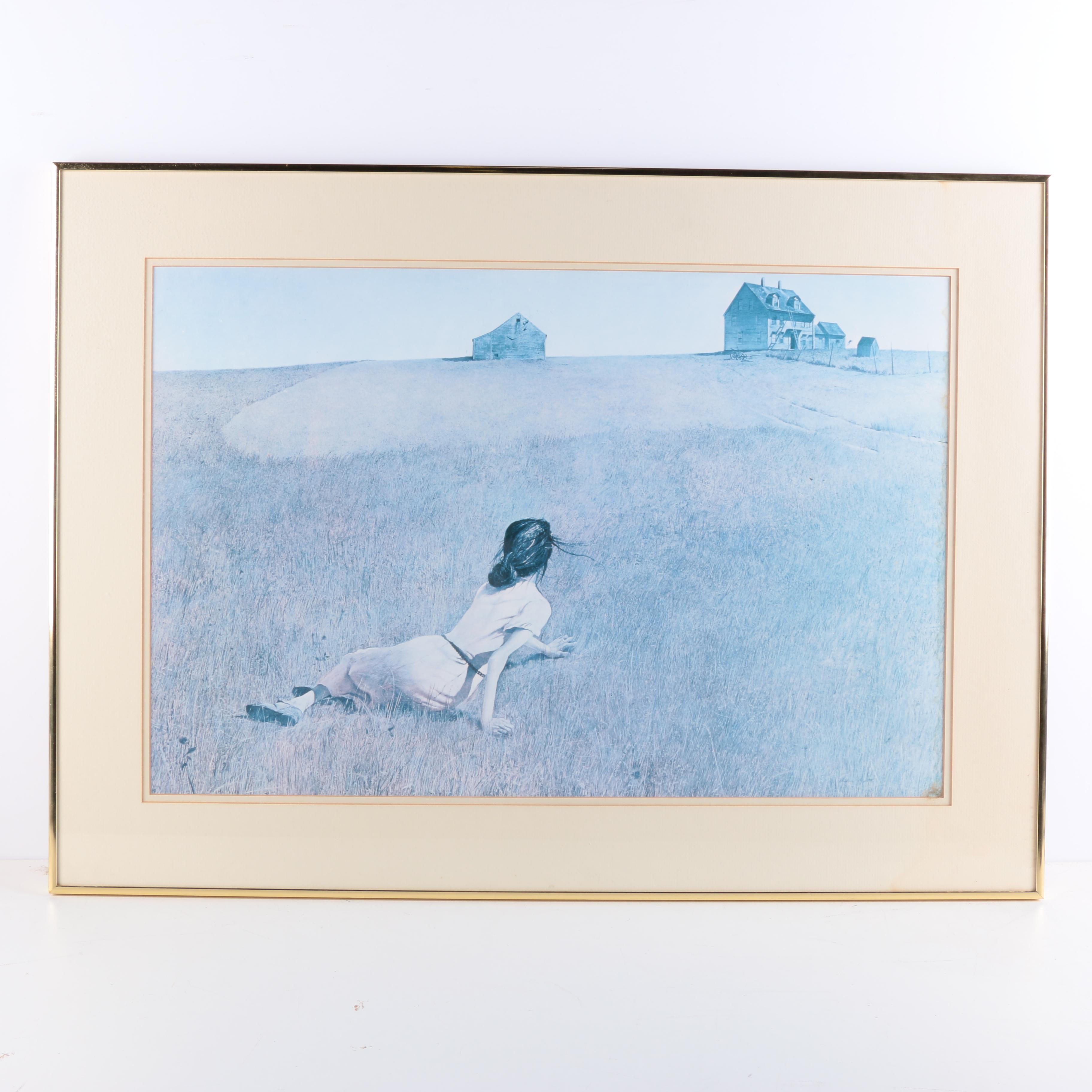 Offset Lithograph After Andrew Wyeth's Painting "Christina's World"