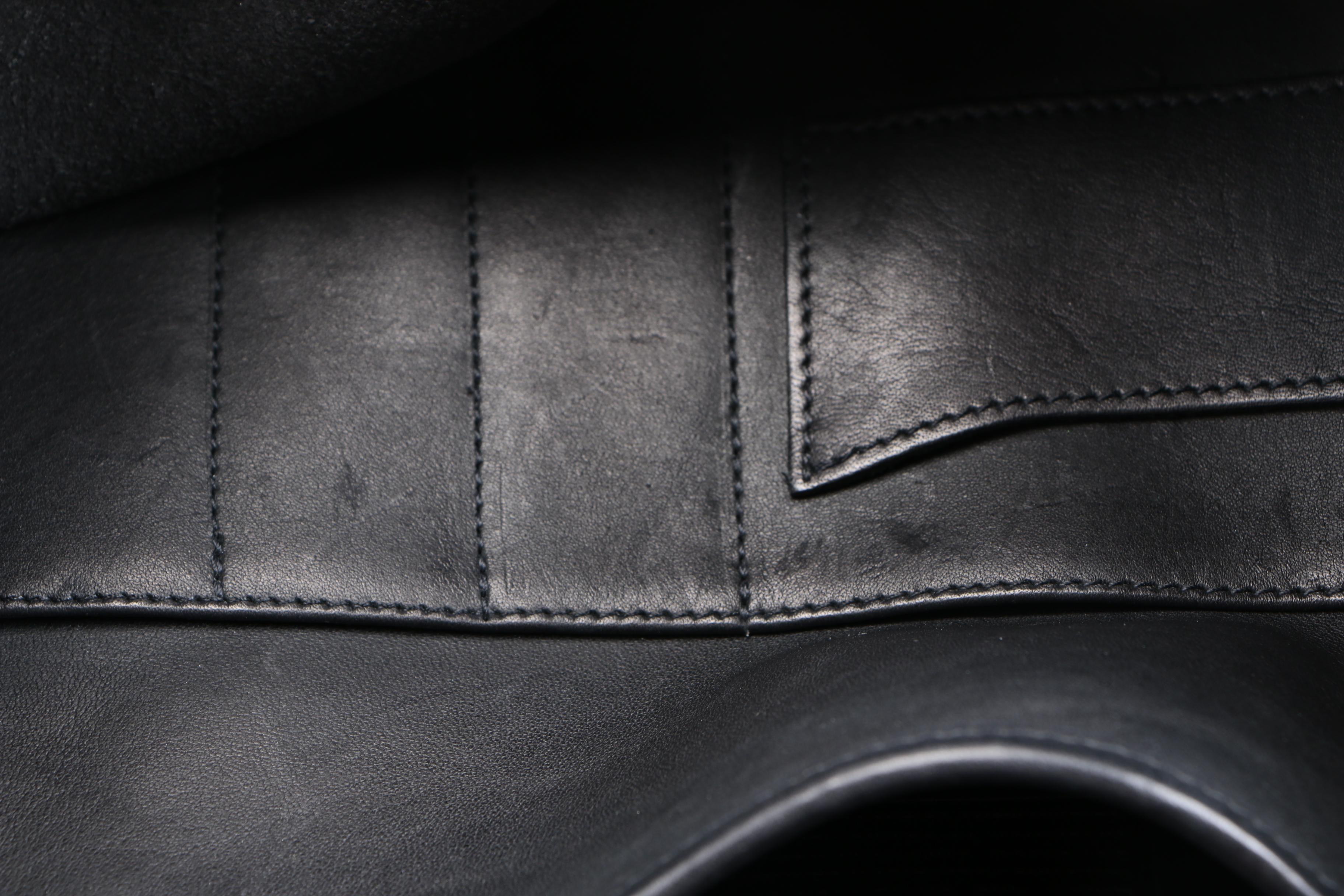 Vintage Coach "Beekman" Black Leather Briefcase