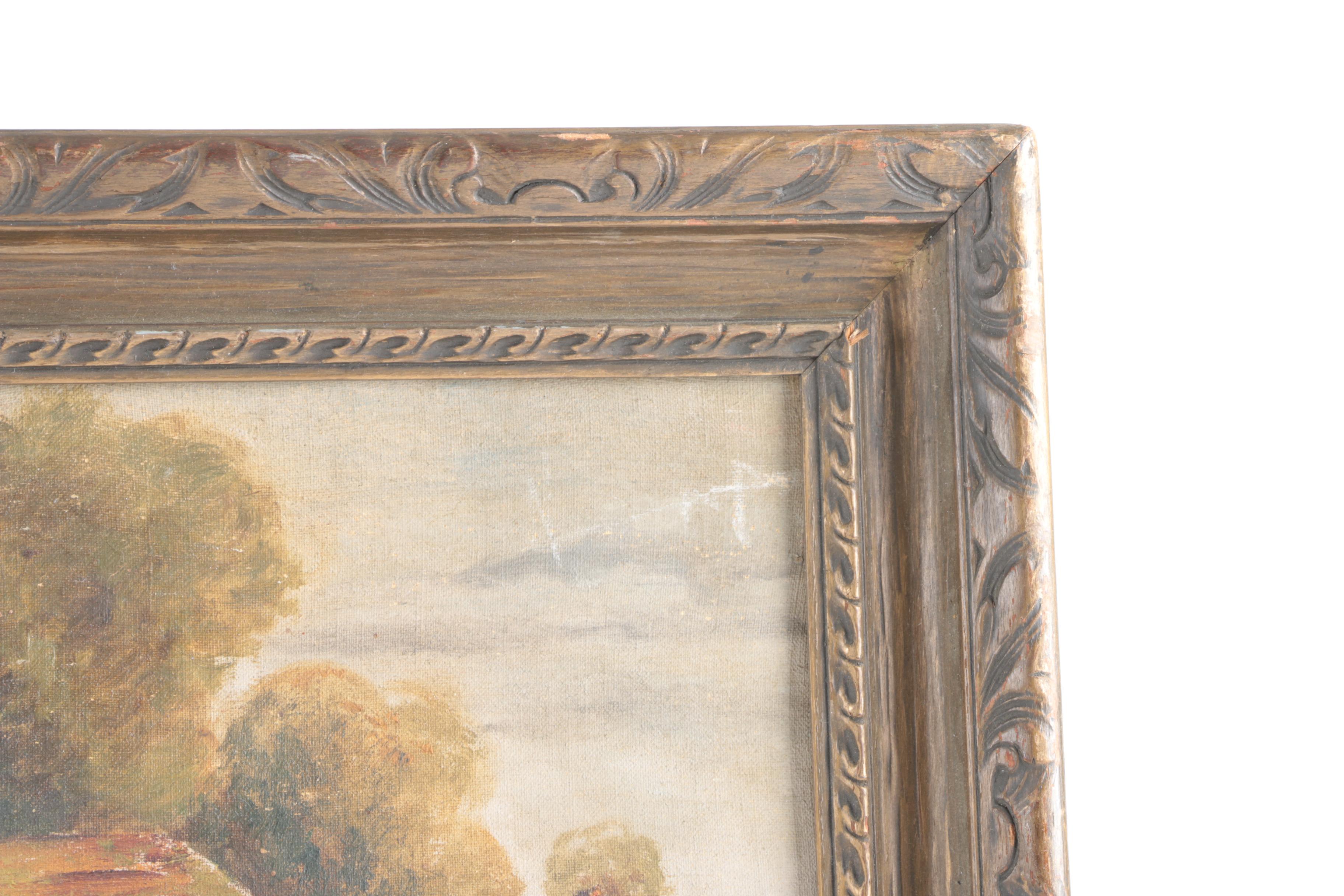 Oil Painting on Canvas of Pastoral Landscape