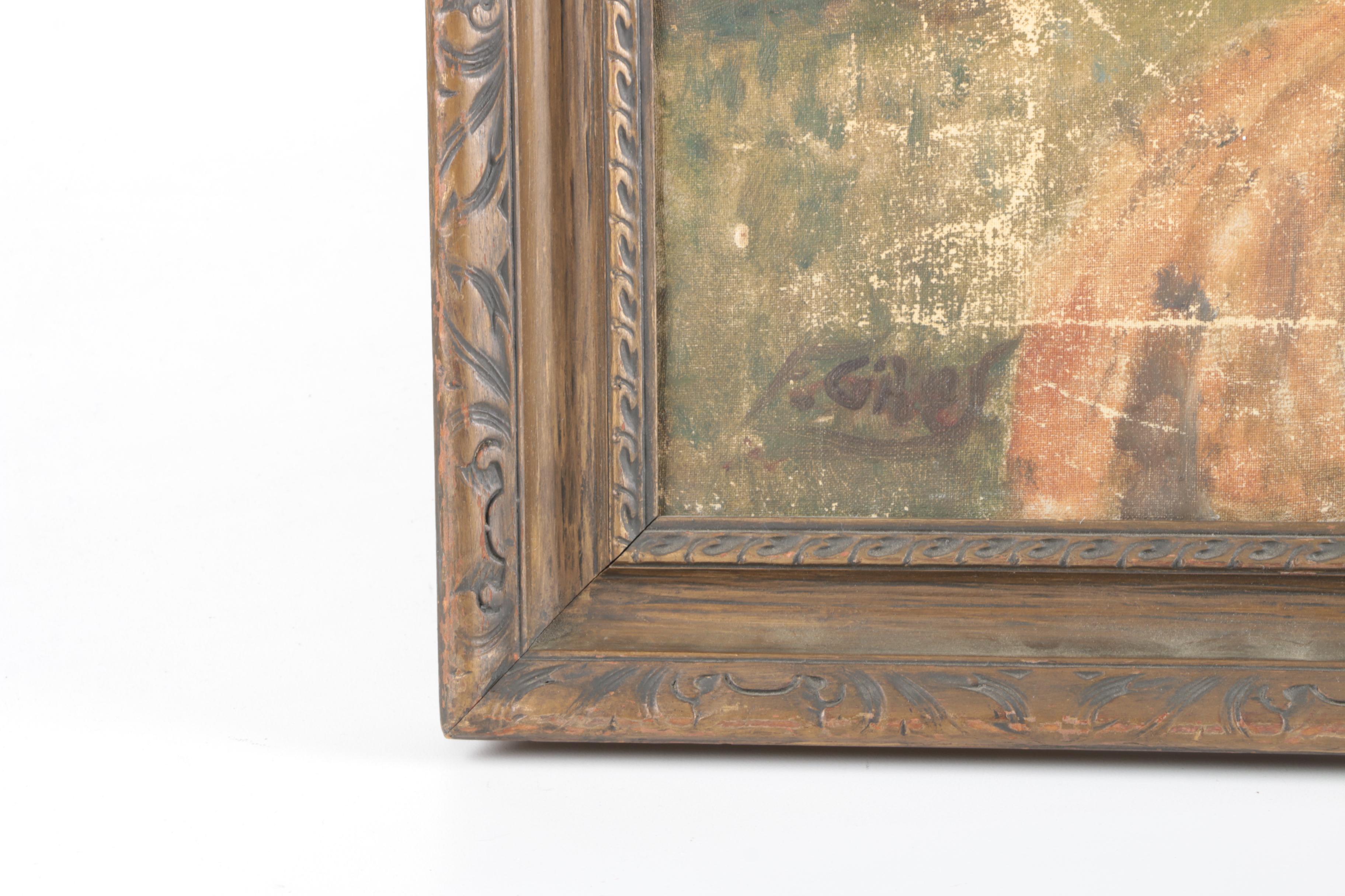 Oil Painting on Canvas of Pastoral Landscape