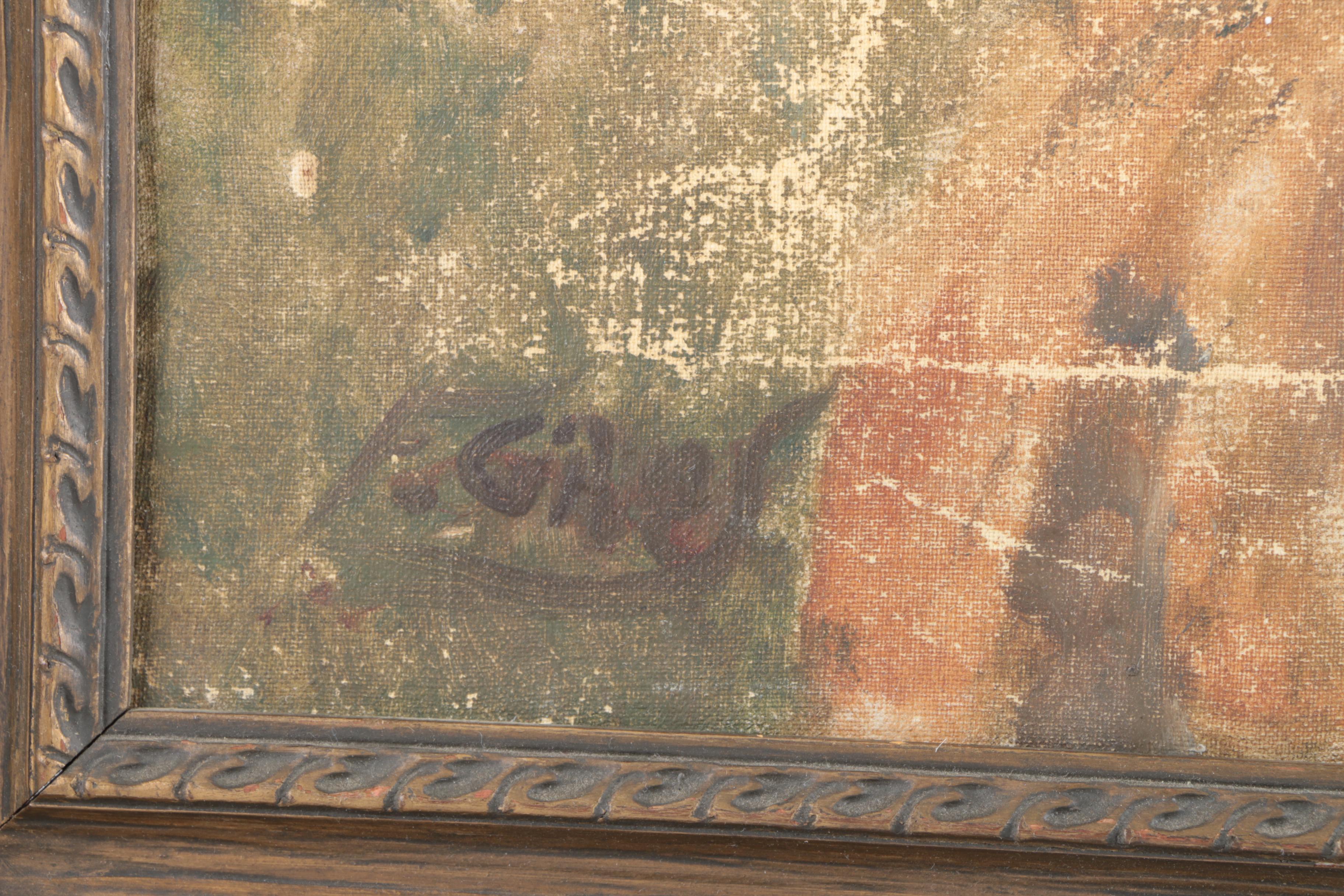 Oil Painting on Canvas of Pastoral Landscape