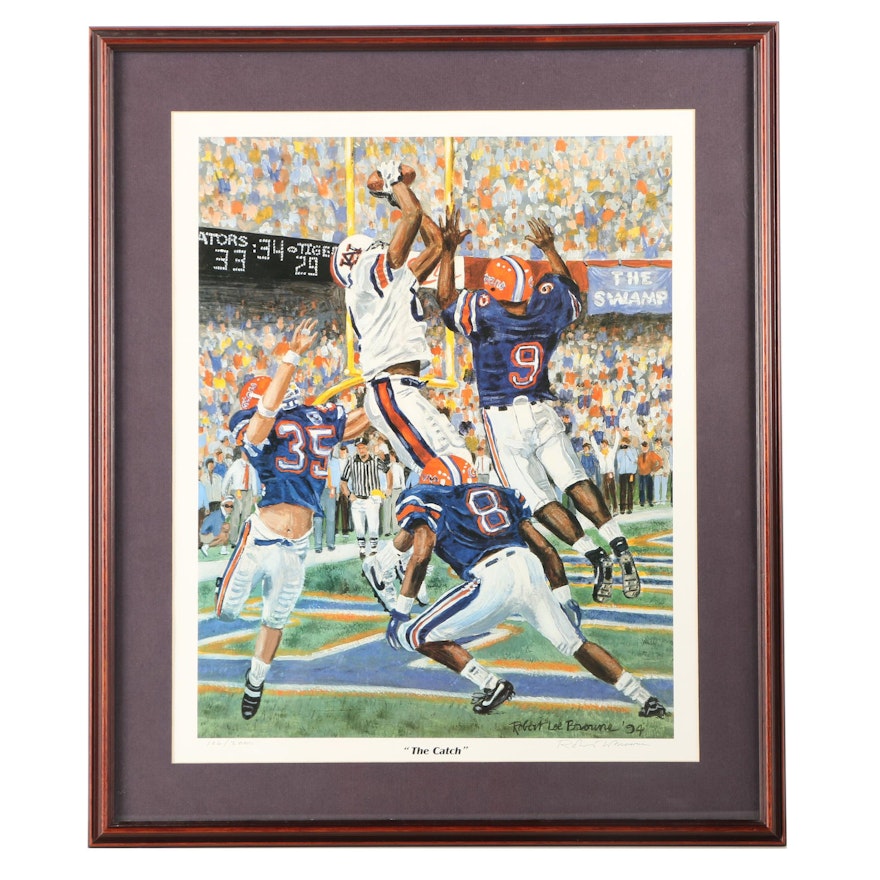 Robert Lee Browne Limited Edition Offset Lithograph on Paper "The Catch"