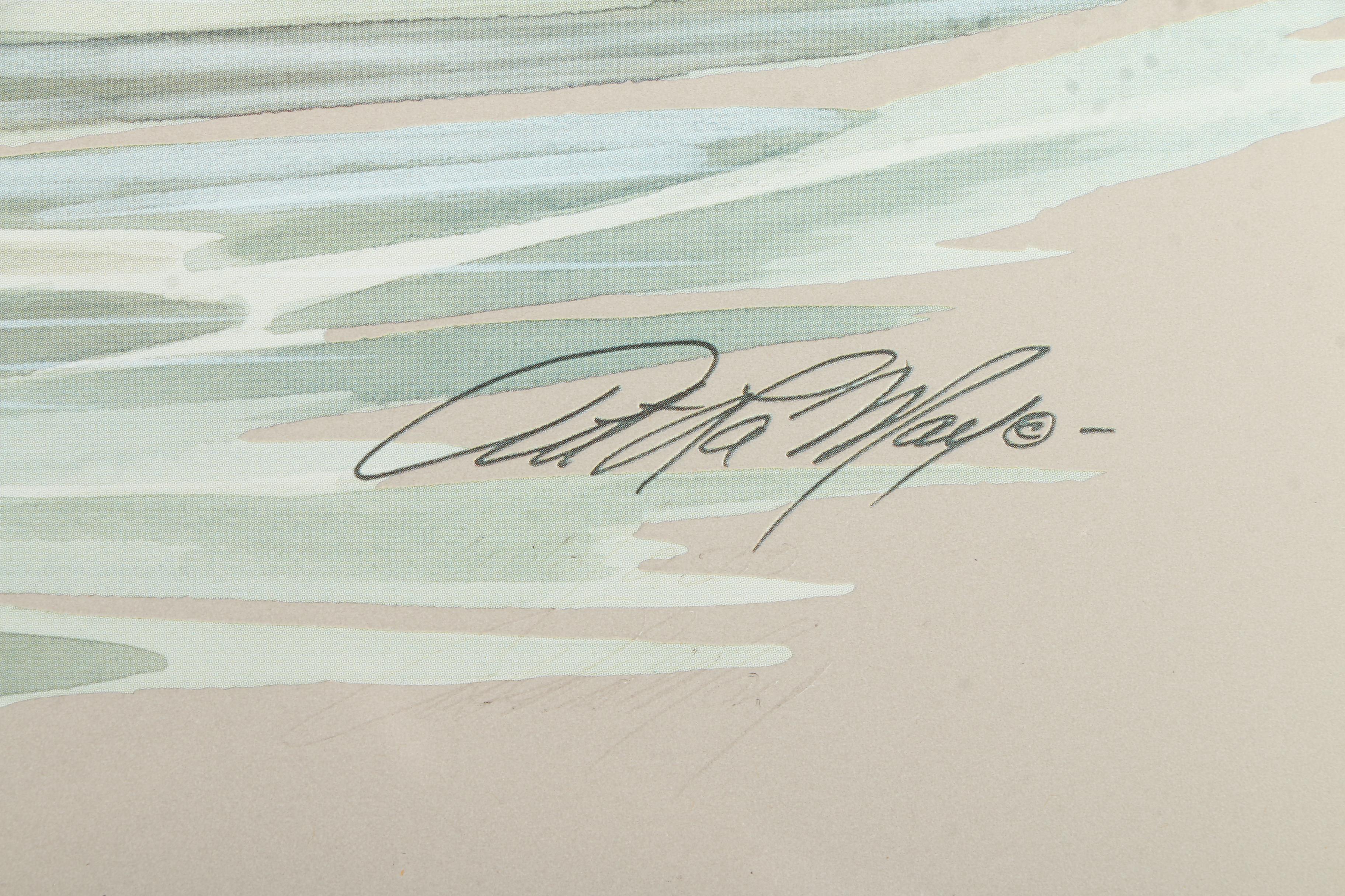 Art LaMay 1996 Waterfowl Festival Offset Lithograph Poster "Oh-So-Cozy"