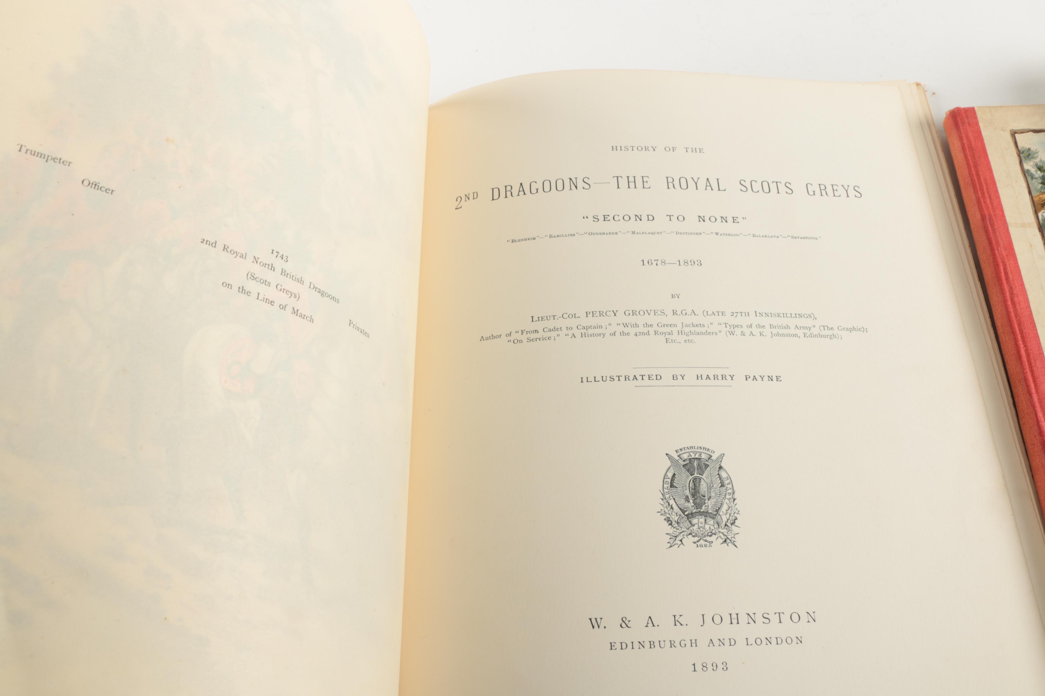 1893 "Johnston's Illustrated Histories of the Scottish Regiments" Books