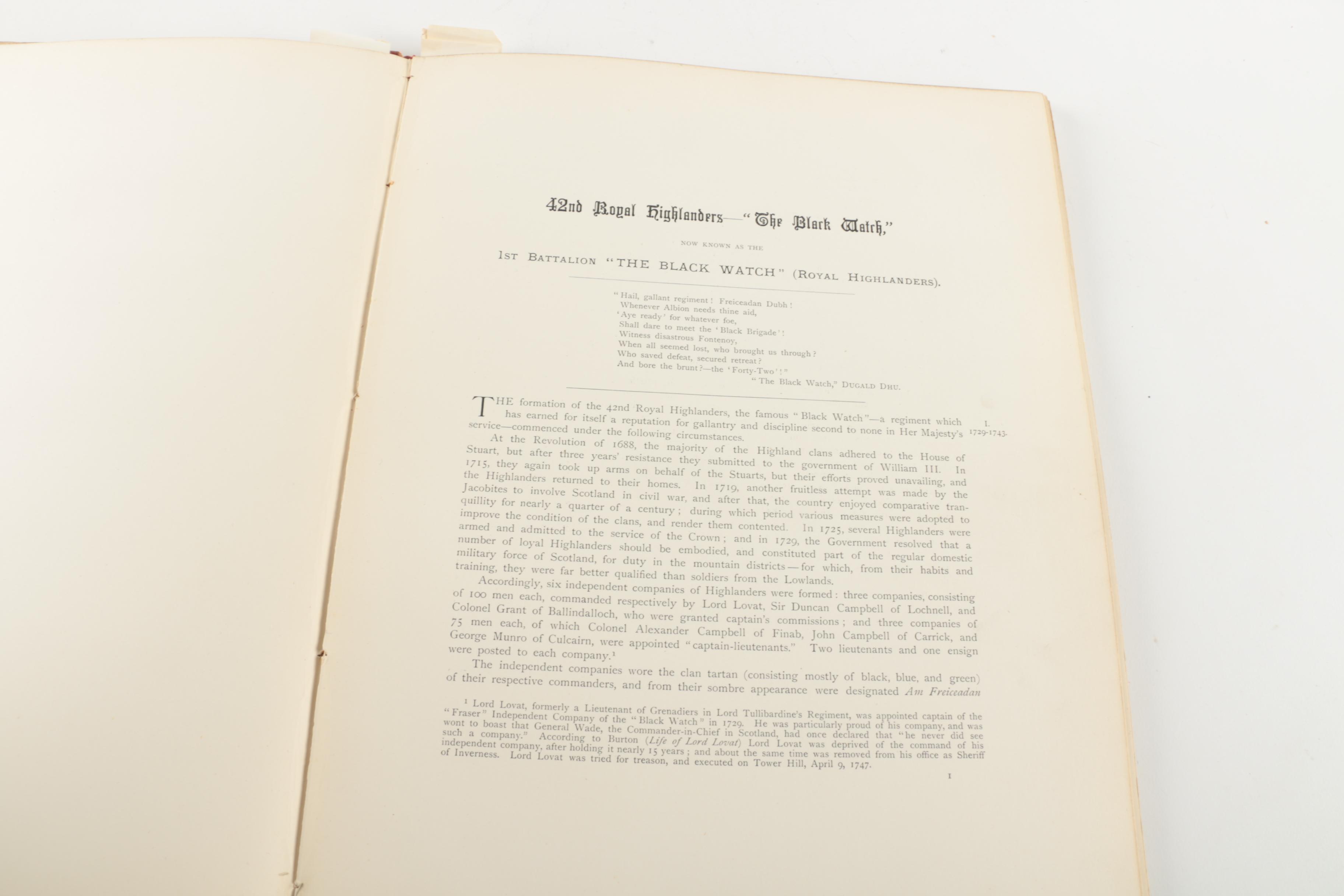 1893 "Johnston's Illustrated Histories of the Scottish Regiments" Books