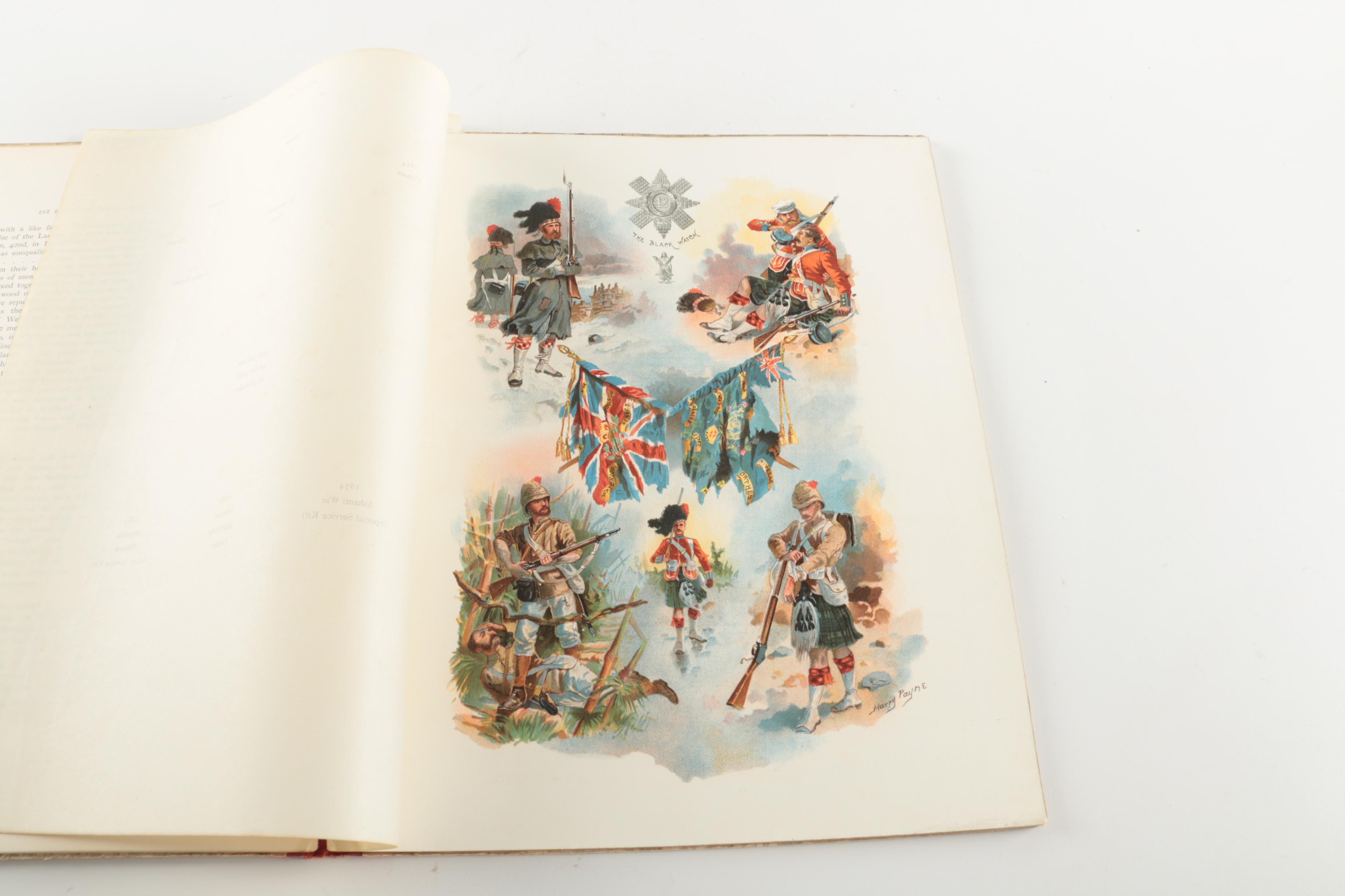 1893 "Johnston's Illustrated Histories of the Scottish Regiments" Books