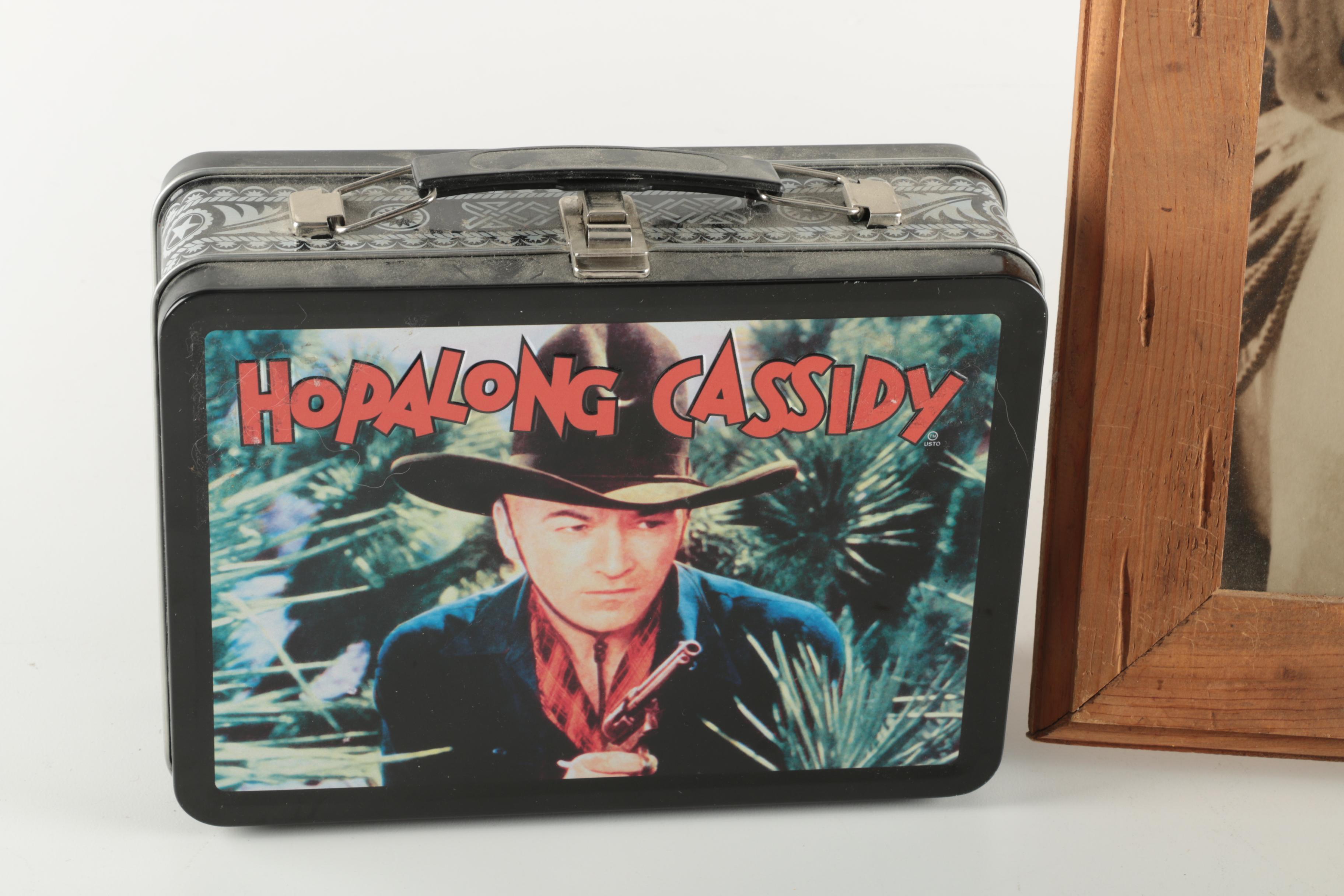 "Hopalong Cassidy" Feature Film DVD Box Set and Framed Photograph with Topper