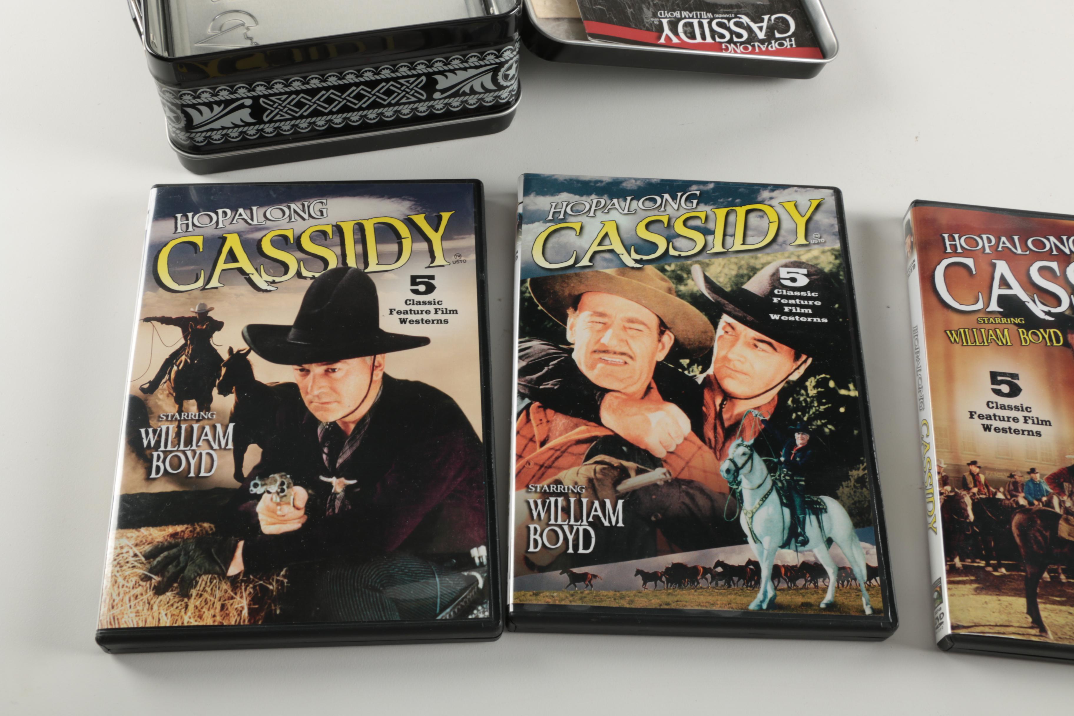 "Hopalong Cassidy" Feature Film DVD Box Set and Framed Photograph with Topper
