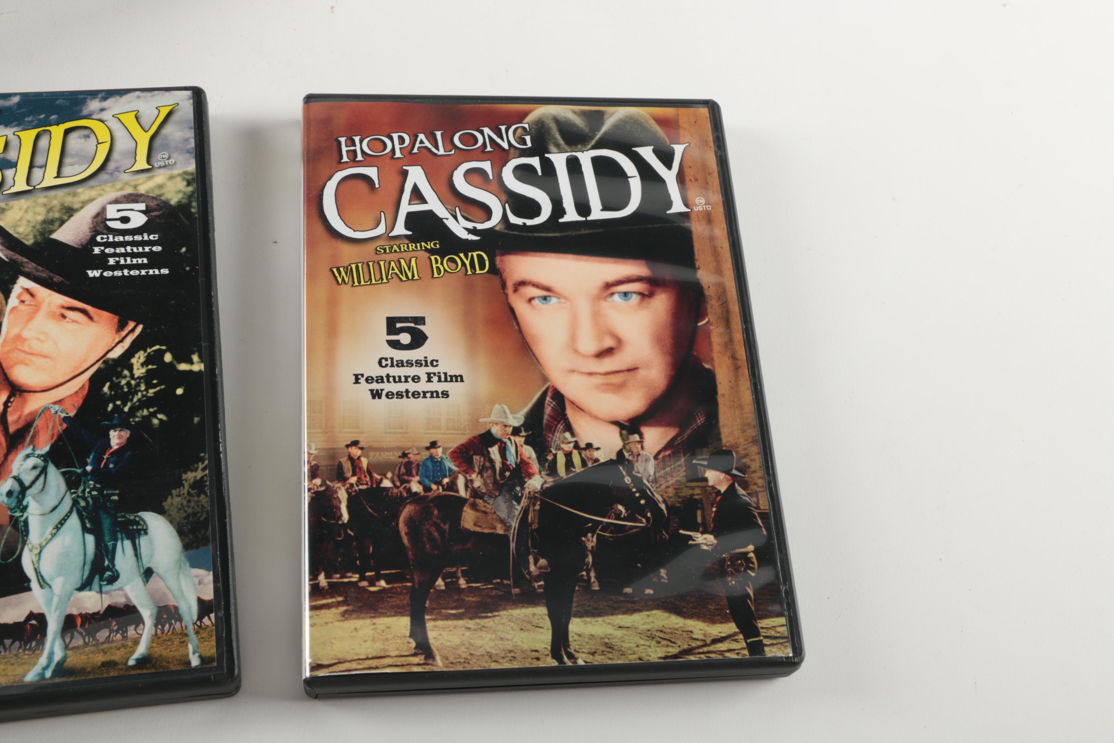 "Hopalong Cassidy" Feature Film DVD Box Set and Framed Photograph with Topper