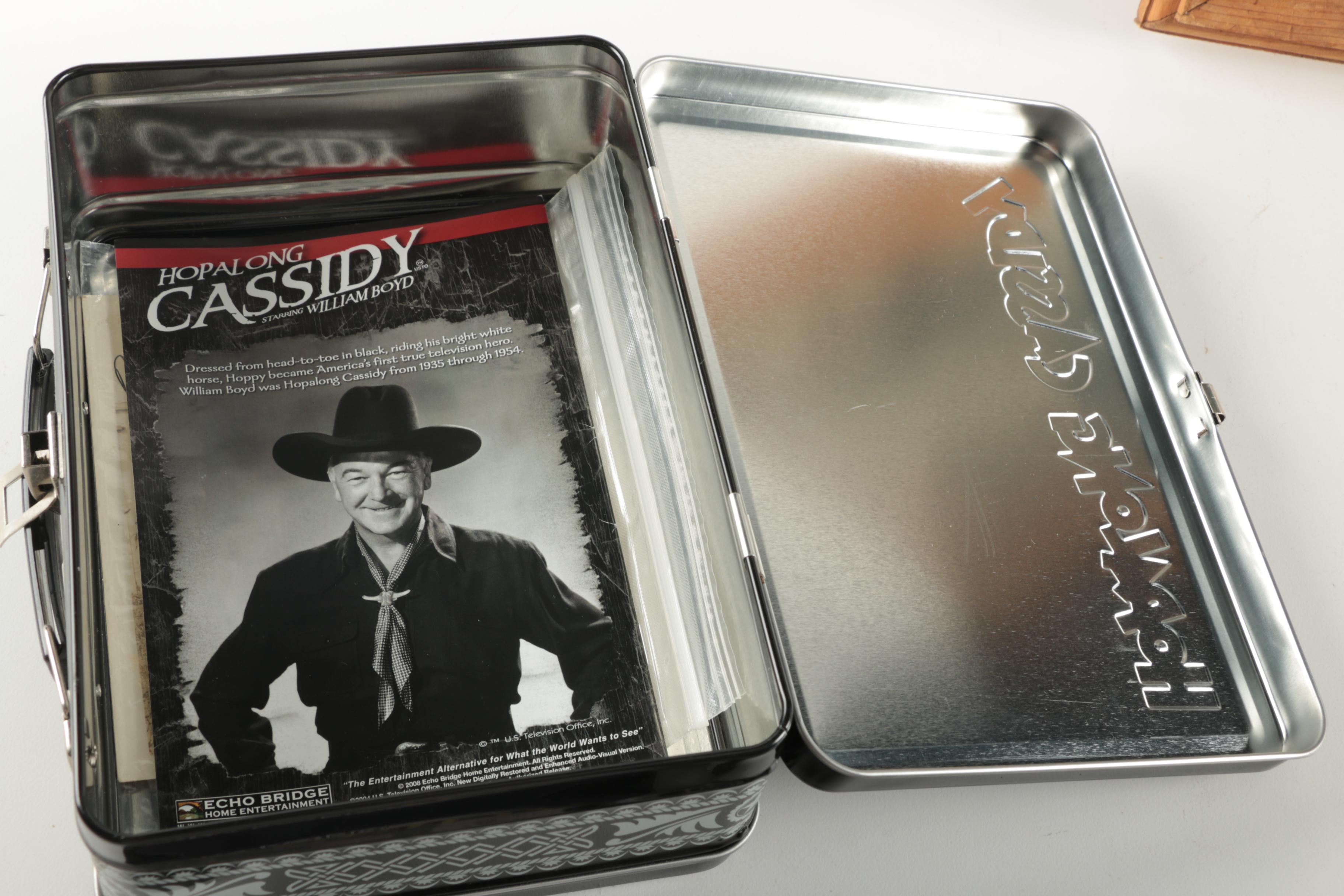 "Hopalong Cassidy" Feature Film DVD Box Set and Framed Photograph with Topper