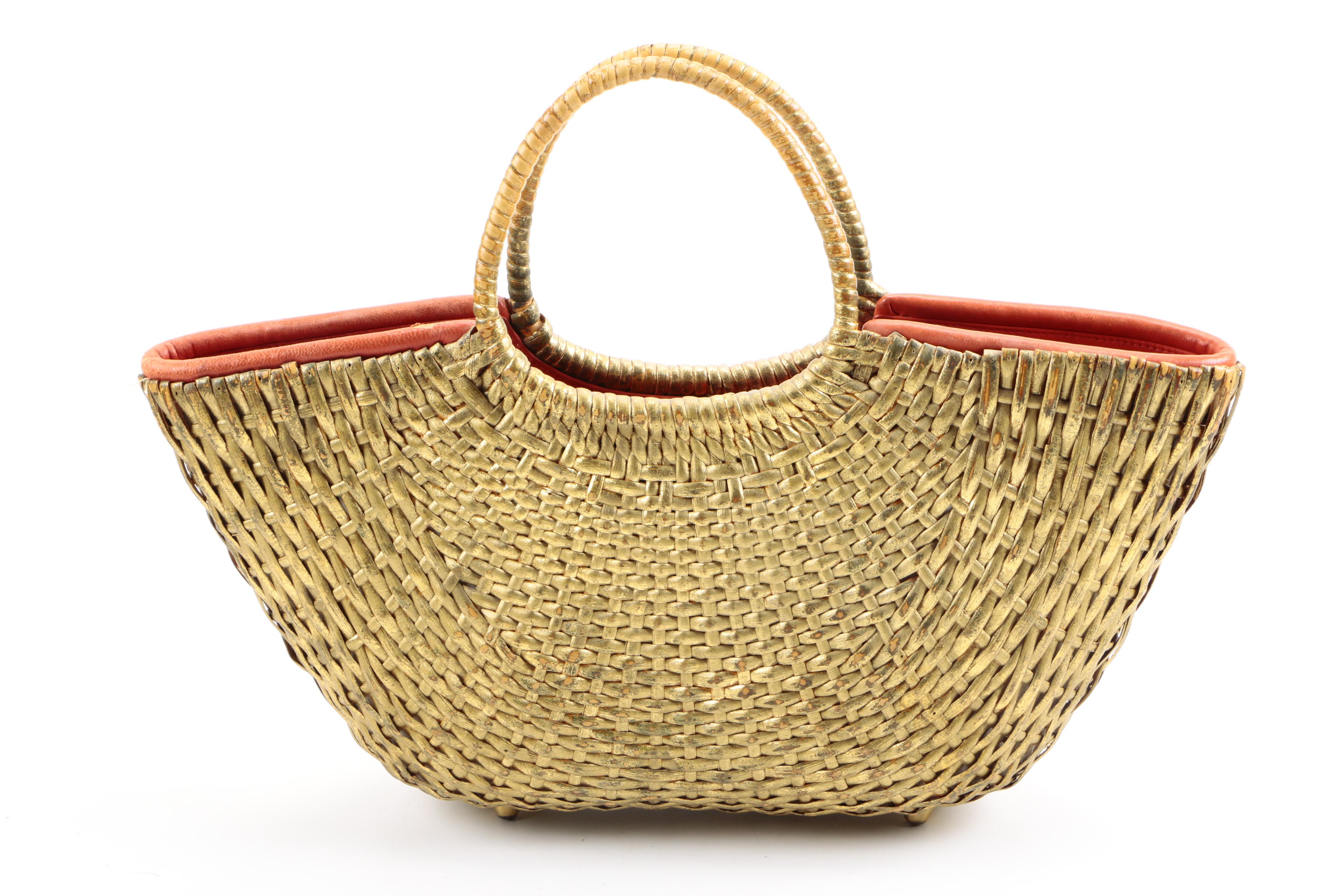 Assortment of Vintage Handbags Including Alligator Saks Fifth Avenue